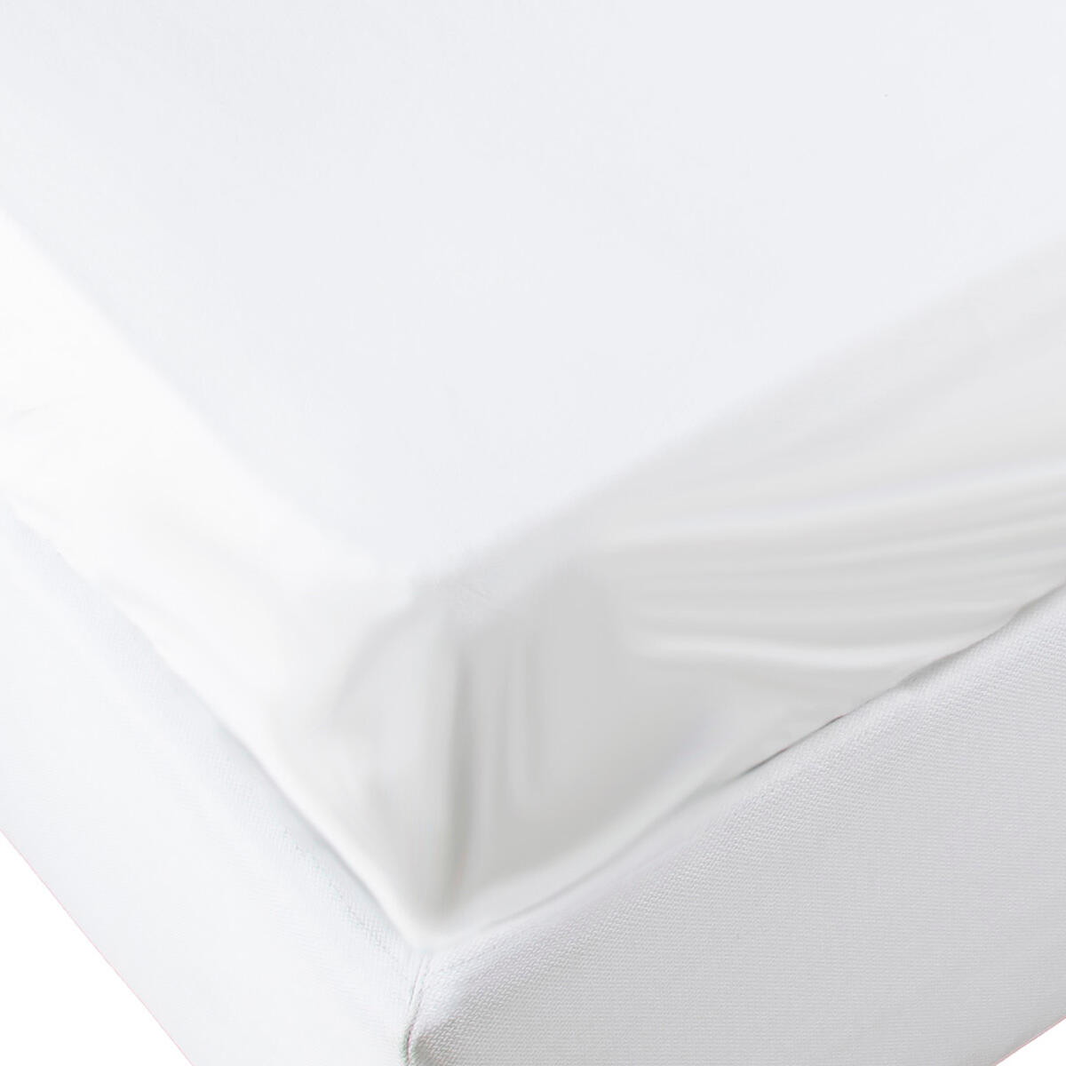 Lenzuolo sotto con angoli Pary, bianco in cotone 180 x 200 cm - 2