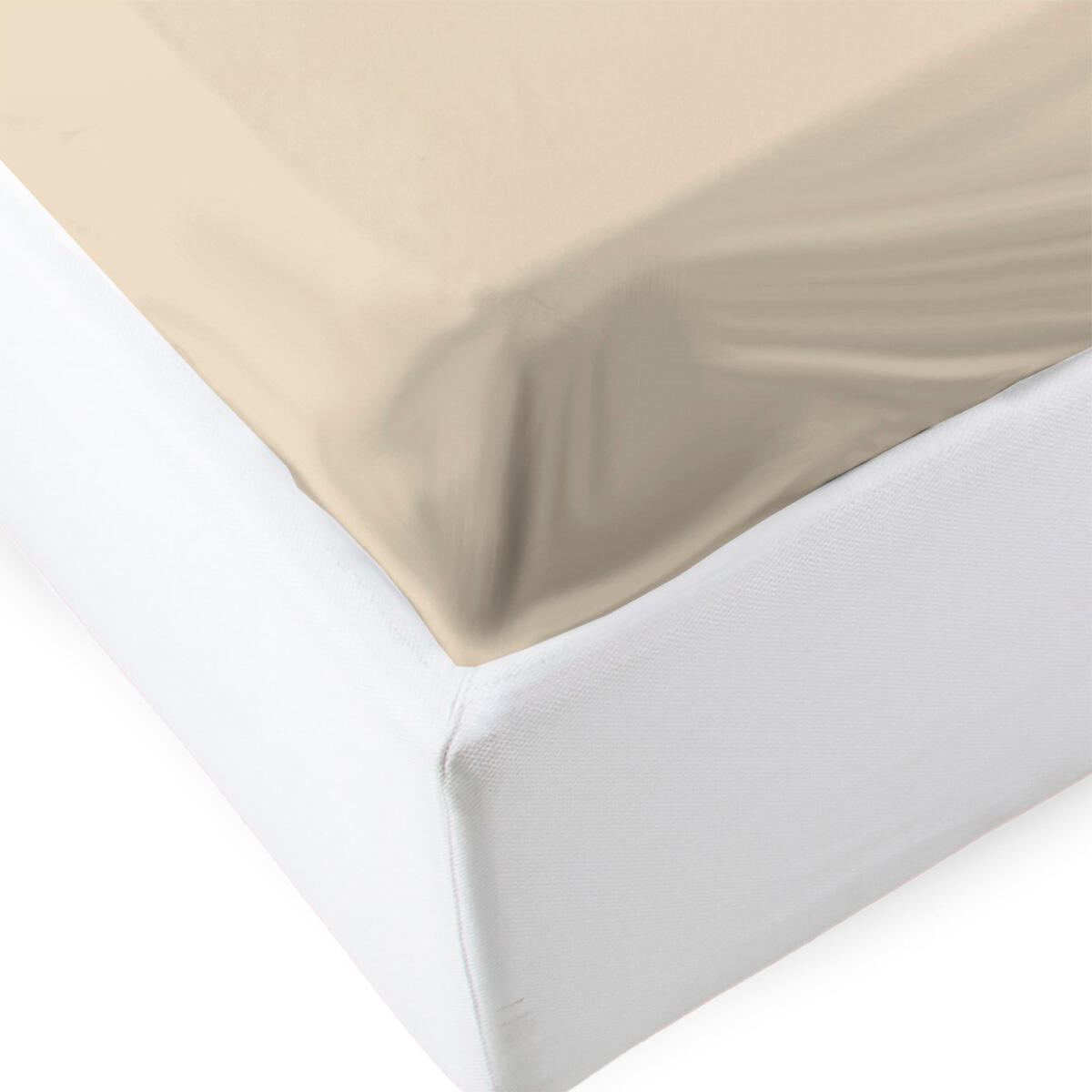 Lenzuolo sotto con angoli Bice, naturale in cotone 90 x 200 cm - 2