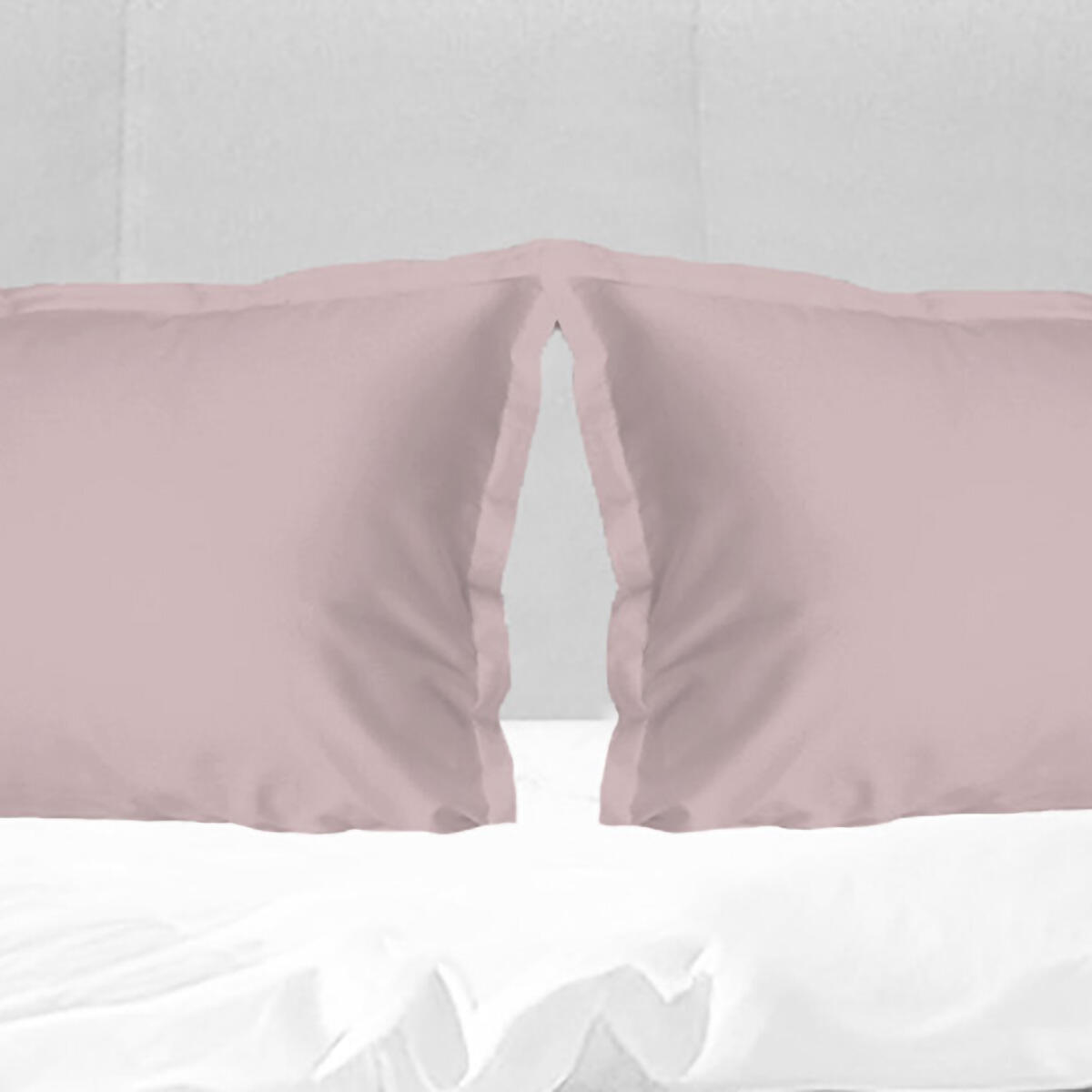 Fodera del cuscino 2 pezzi, Bice cipria in cotone 52 x 82 cm - 2