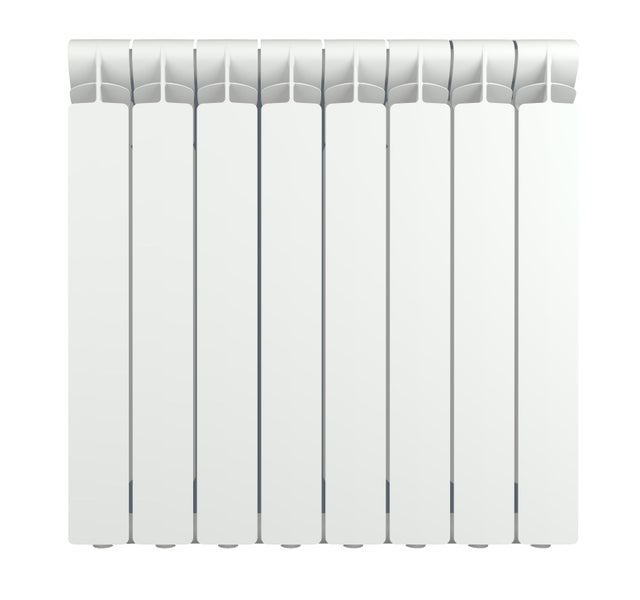 Radiatore acqua calda PRODIGE . in alluminio, 8 elementi, interasse 600 mm, bianco ral 9010