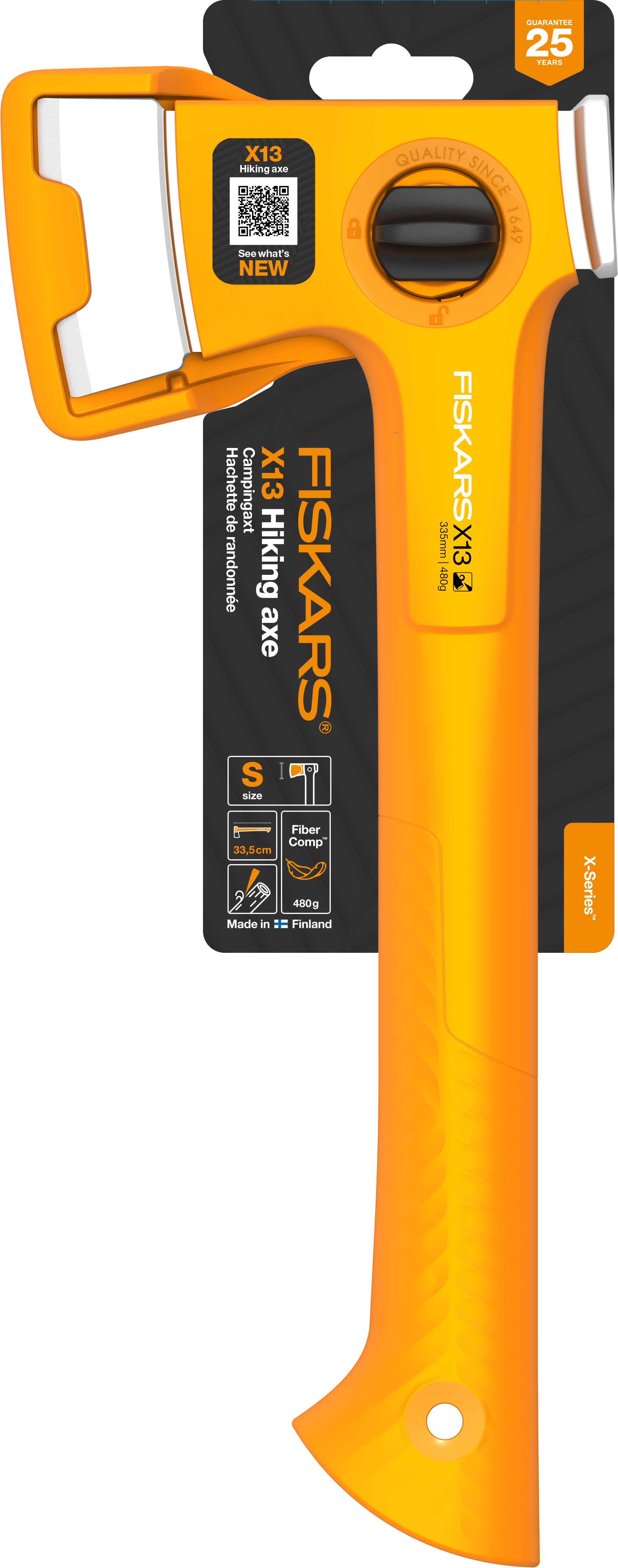 Siekiera Fiskars X13 ciesielska 0.4 kg 33.5 cm - 18