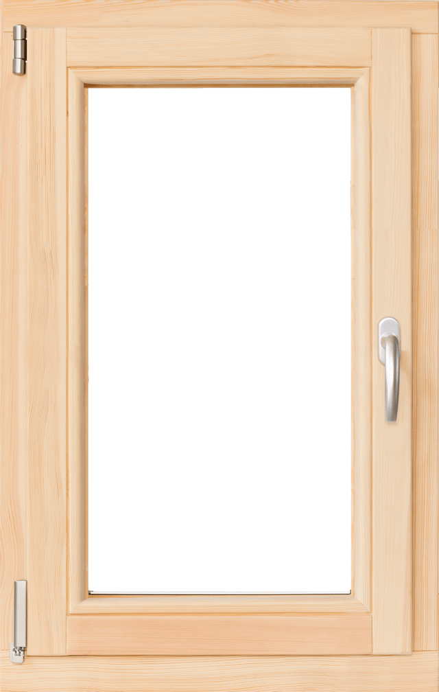 Okno drewniane 2-szybowe fasadowe O4 565x835 mm rozwierno-uchylne do wewnątrz lewe Lupol