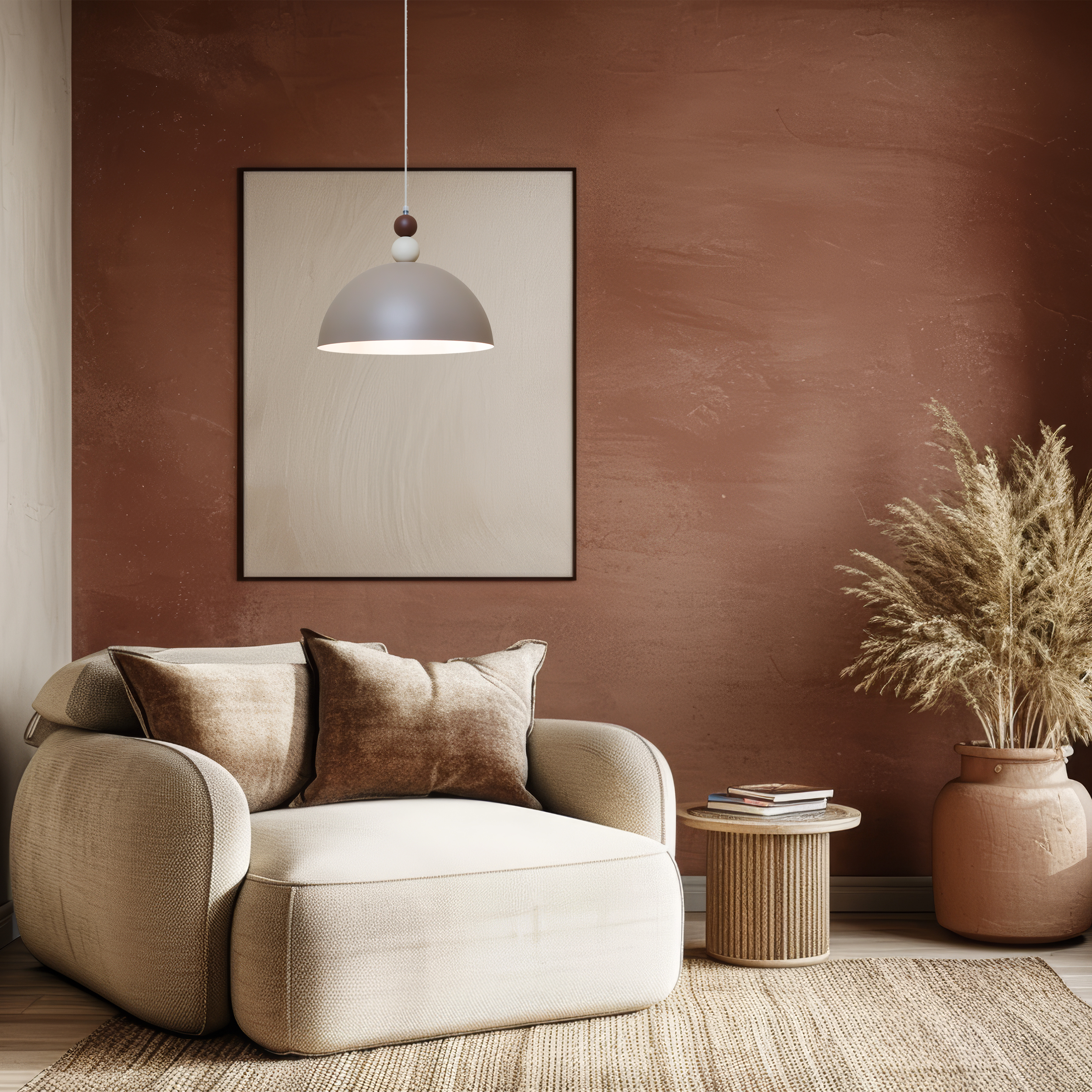 Lampa wisząca Bento beżowa E27 Eko Light - 2