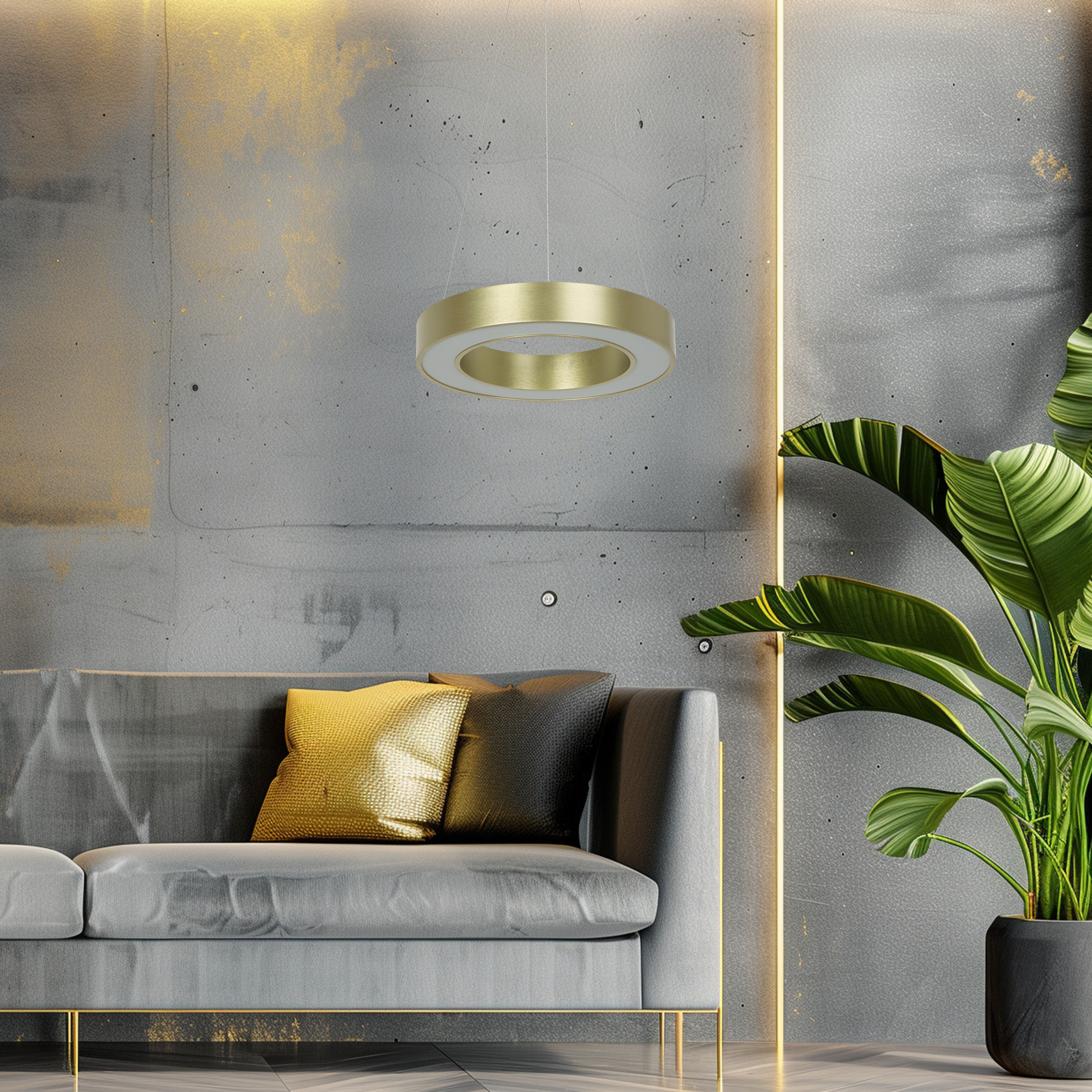 Lampa wisząca Union złota LED Eko Light - 3