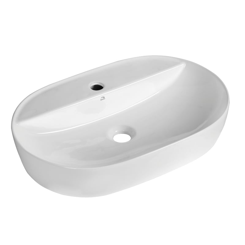 Umywalka ceramiczna nablatowa Lomami 40x61x12 cm biała