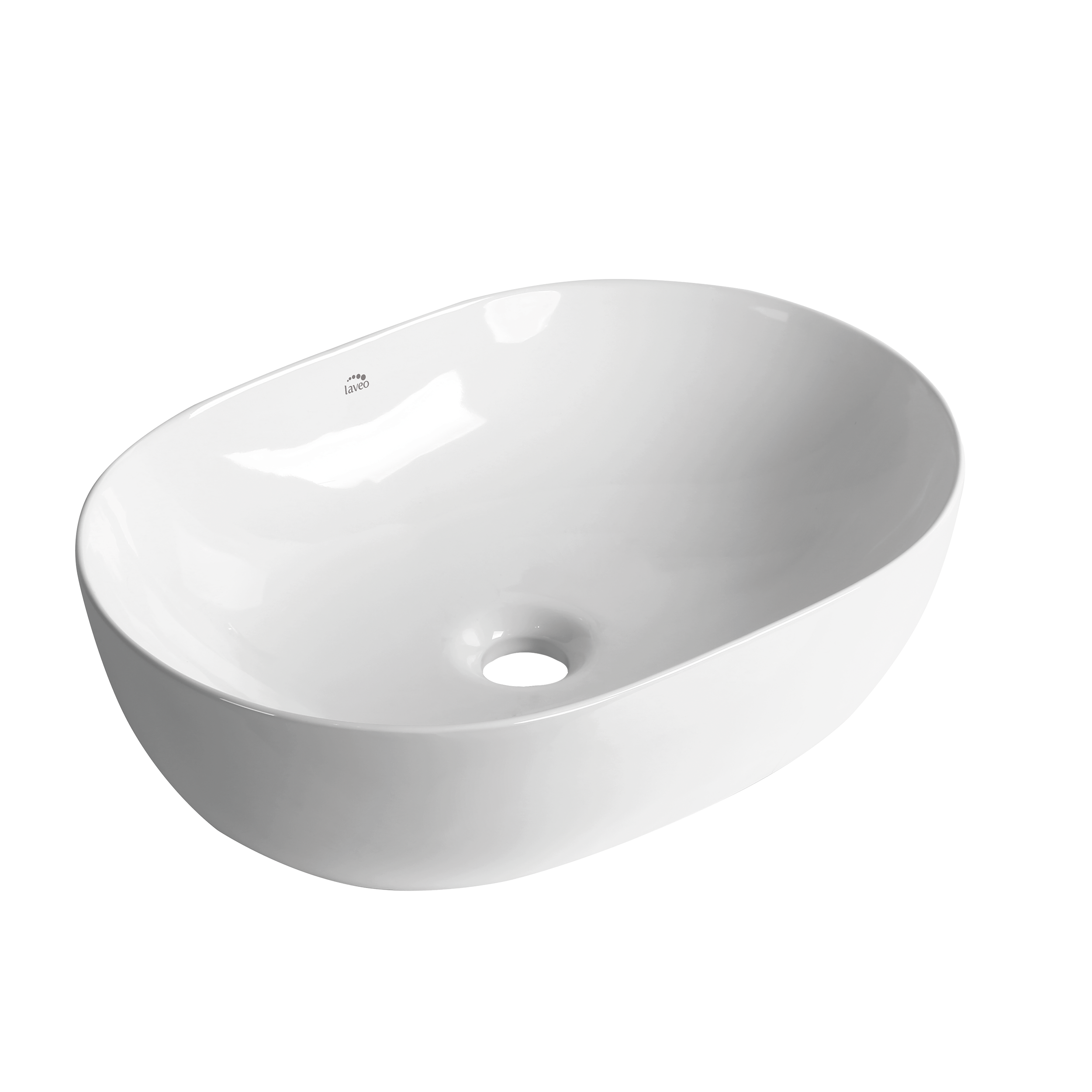 Umywalka ceramiczna nablatowa Lomami 35x48.5x13.5 cm biała