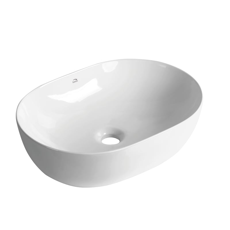 Umywalka ceramiczna nablatowa Lomami 35x48.5x13.5 cm biała