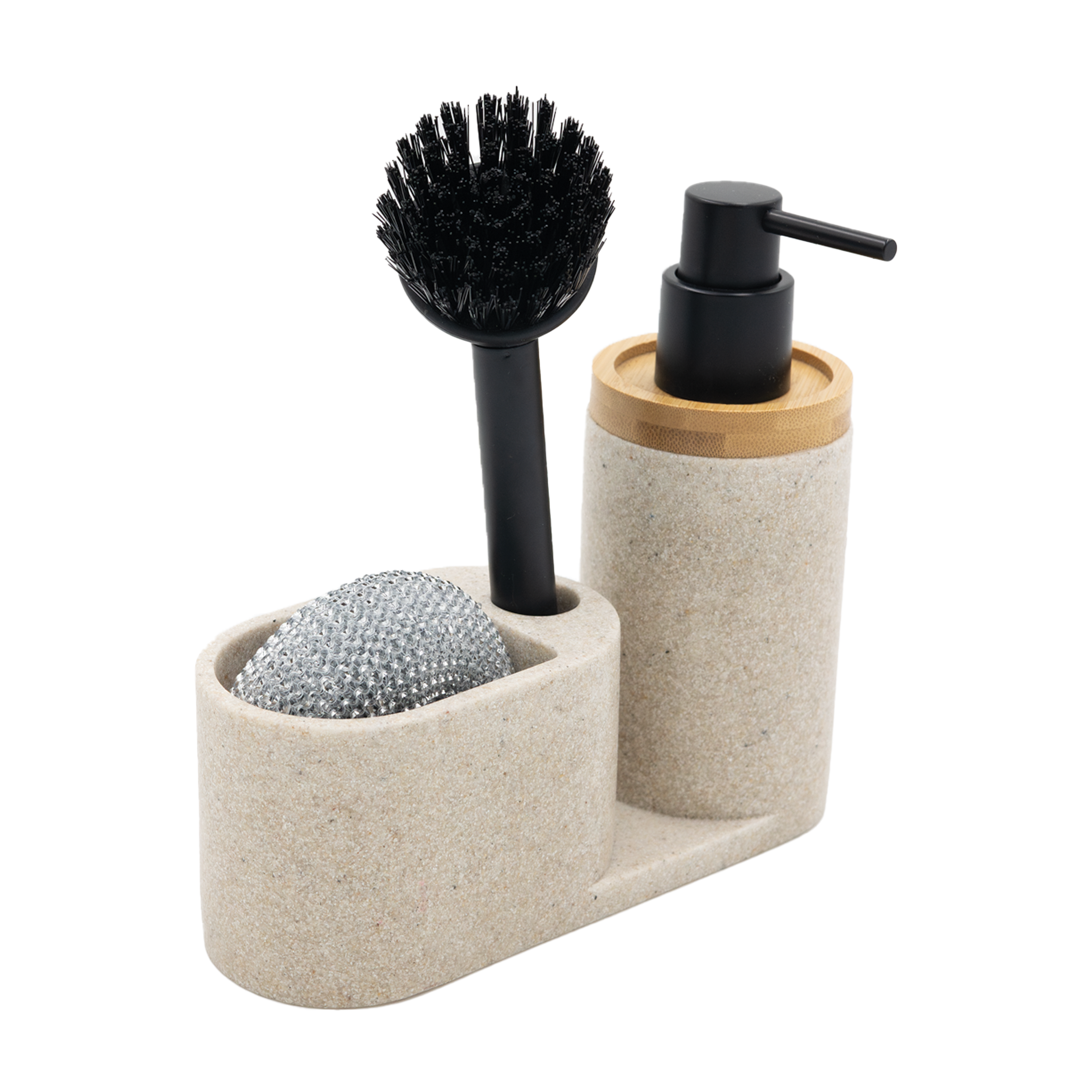 Dozownik na płyn 3 w 1 granit beżowy