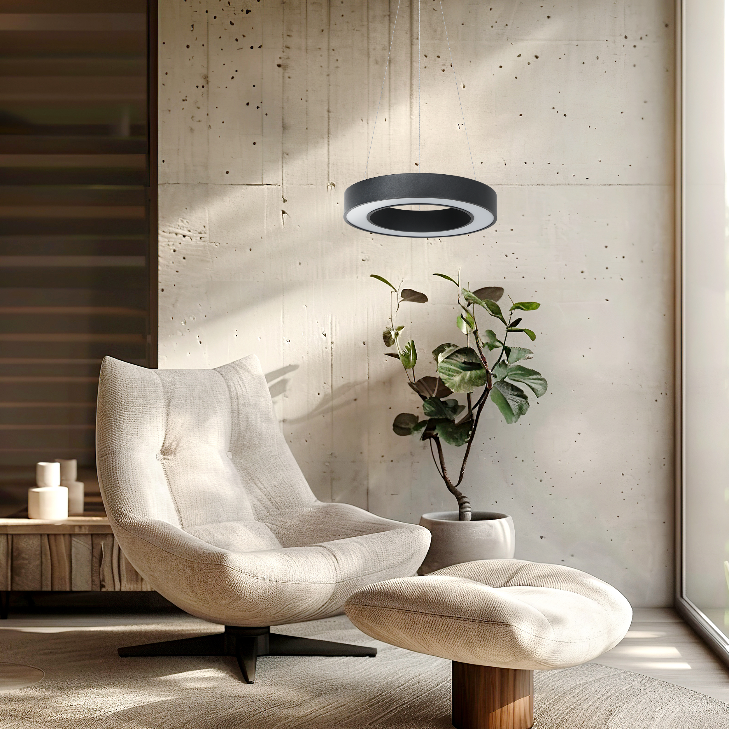 Lampa wisząca Union czarna LED Eko Light - 3