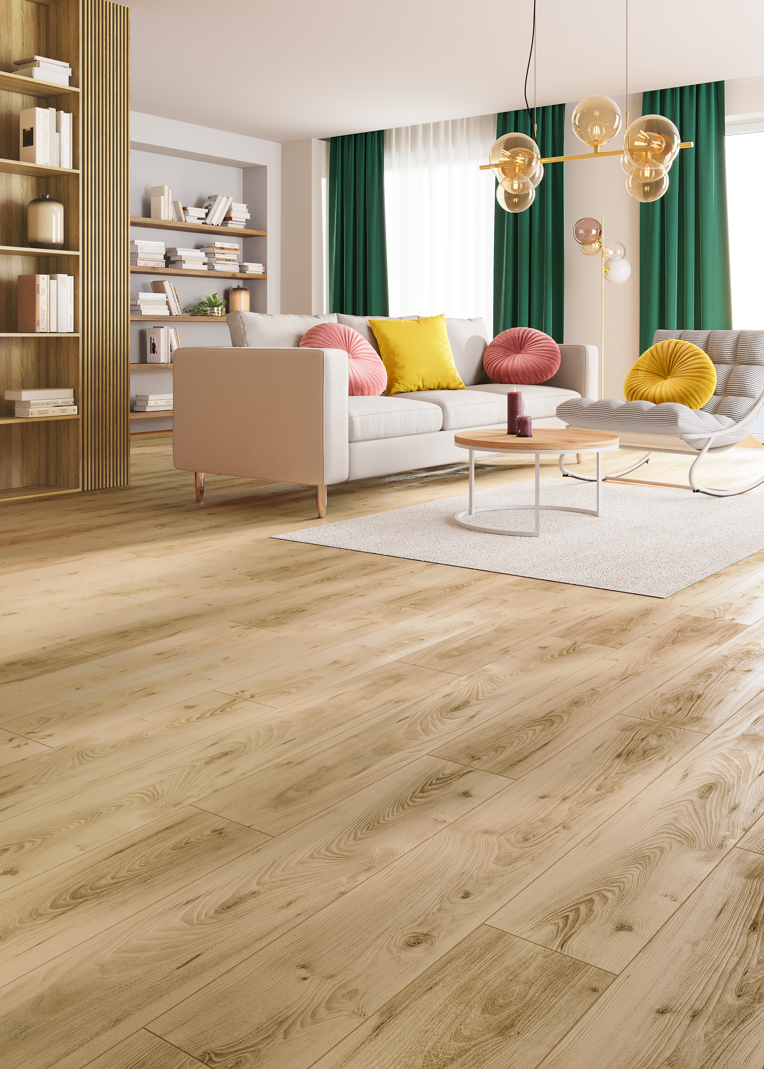 Panele podłogowe laminowane wodoodporne AC5 10 mm Artens Malte naturalne drewno - 6