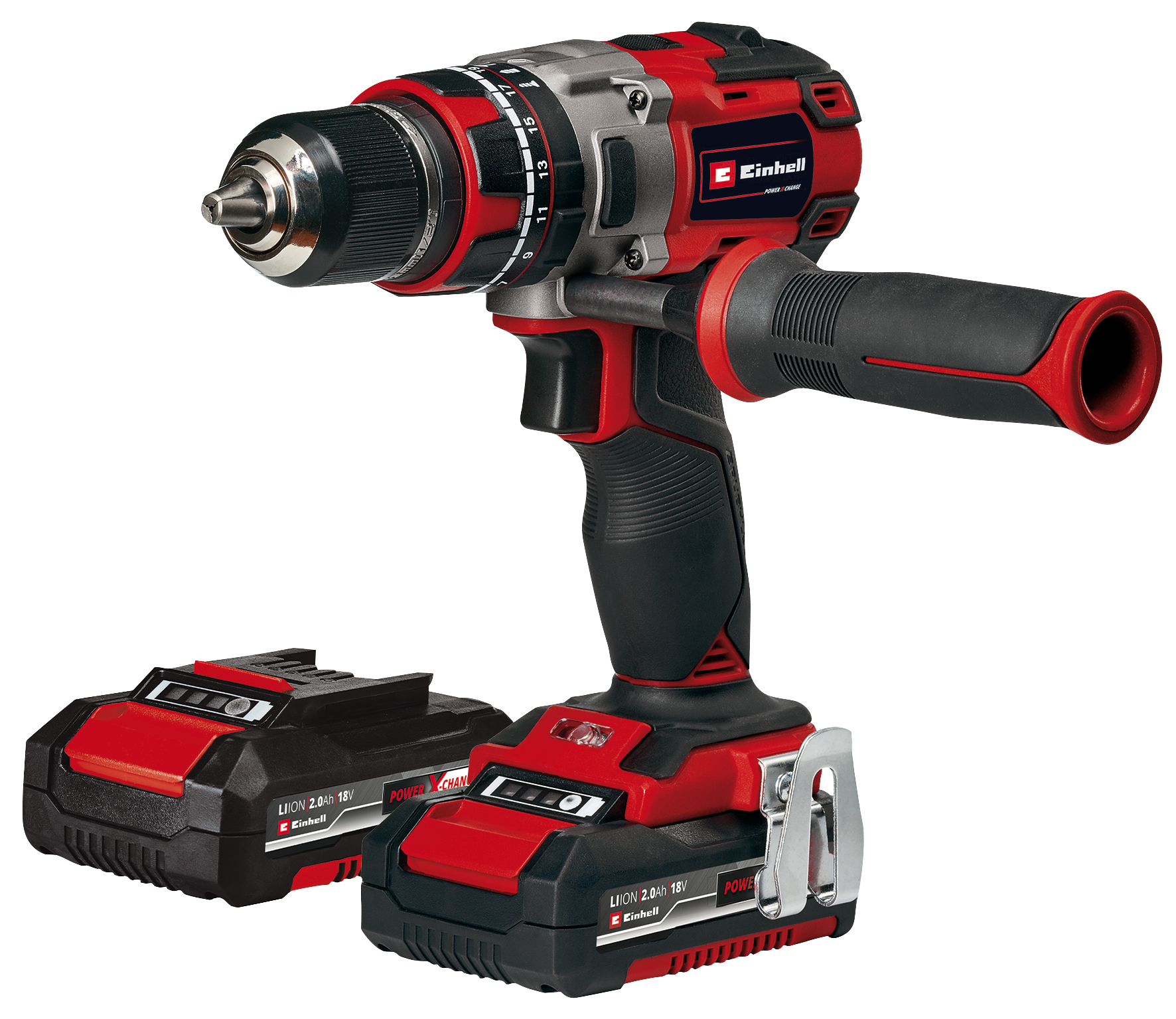 Wiertarko-wkrętarka akumulatorowa z udarem bezszczotkowa 18V 60NM 2 baterie Li-ion 2.0AH i ładowarka EINHELL - 2