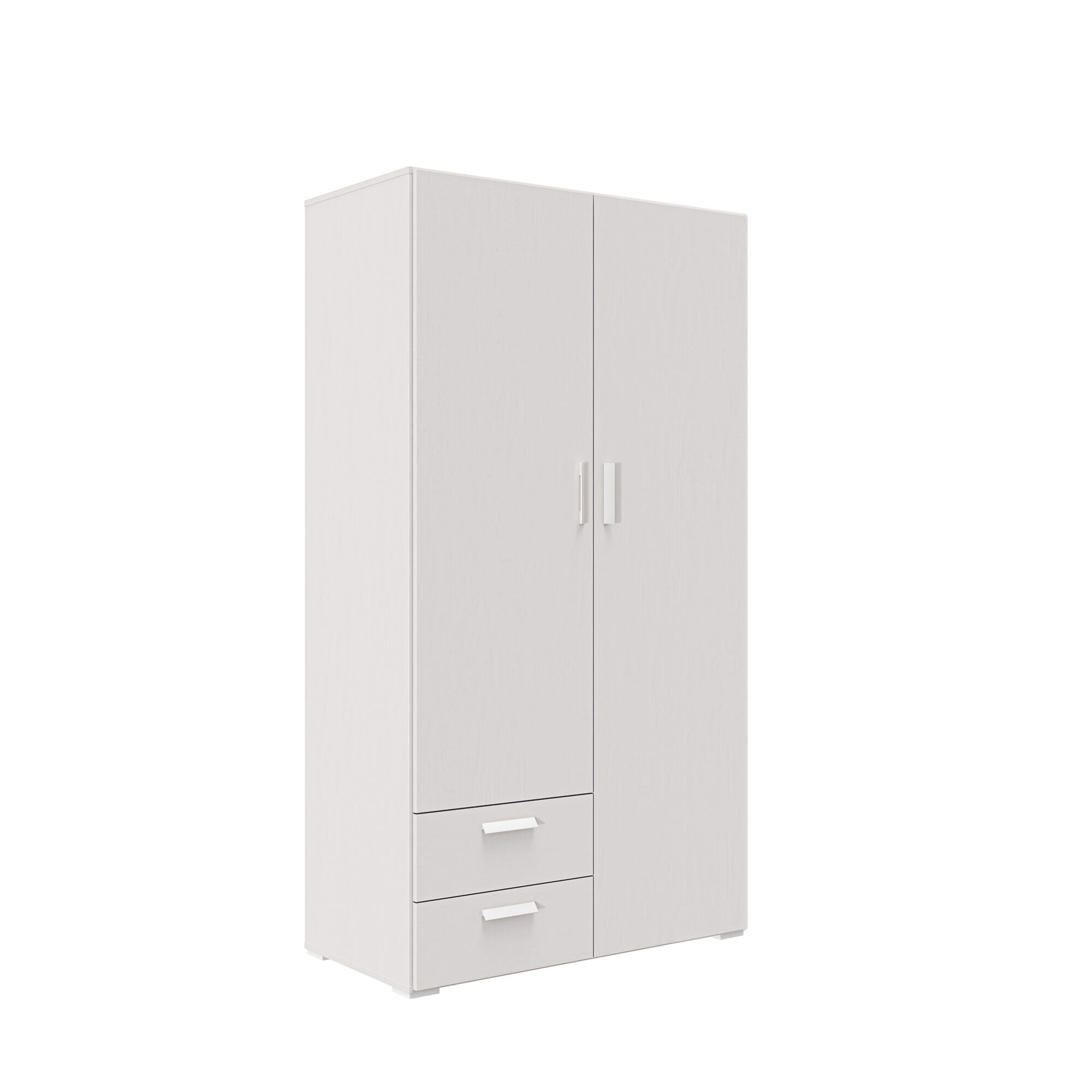 Armario puerta abatible one 104x191x52cm con 2 puertas color blanco 2 cajones
