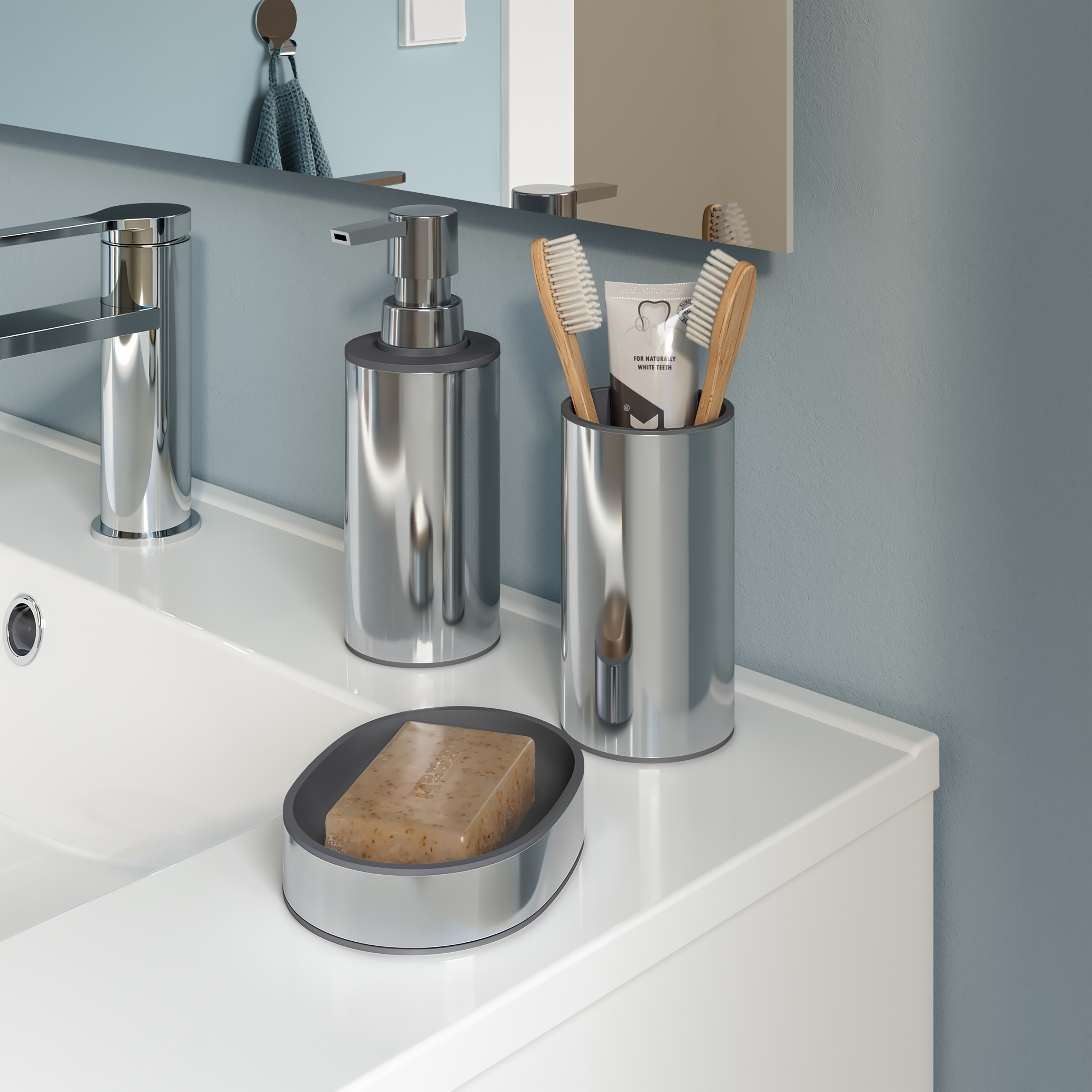 Saboneteira e cromado Sensea Essential - 3