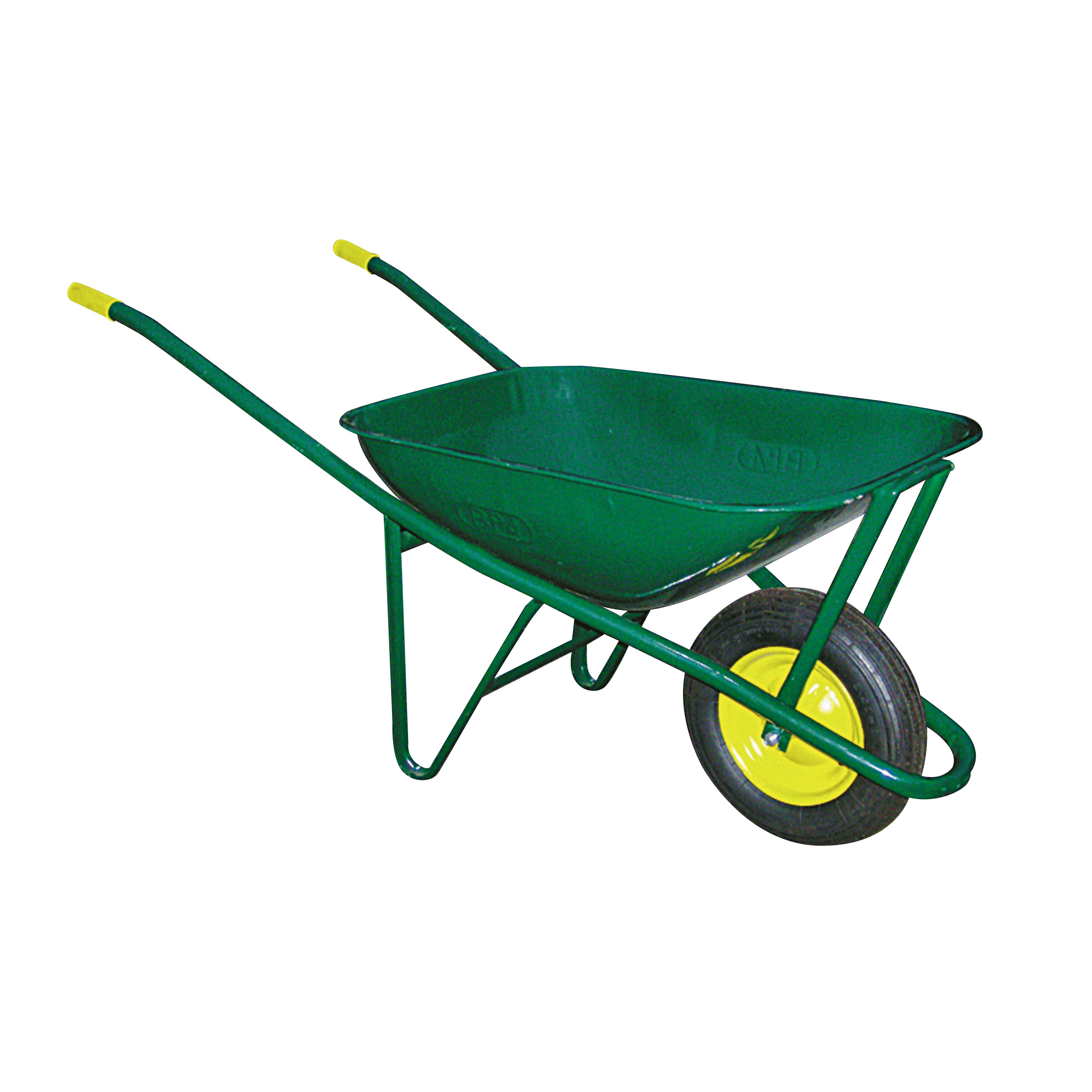 Carriola Da Cantiere Mondo Viro Ribaltabile – In Metallo Verde, Capacità 75 Litri
