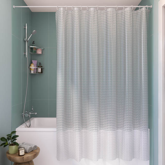 Cortina de duche 180x200 cm transparente Sensea Essential