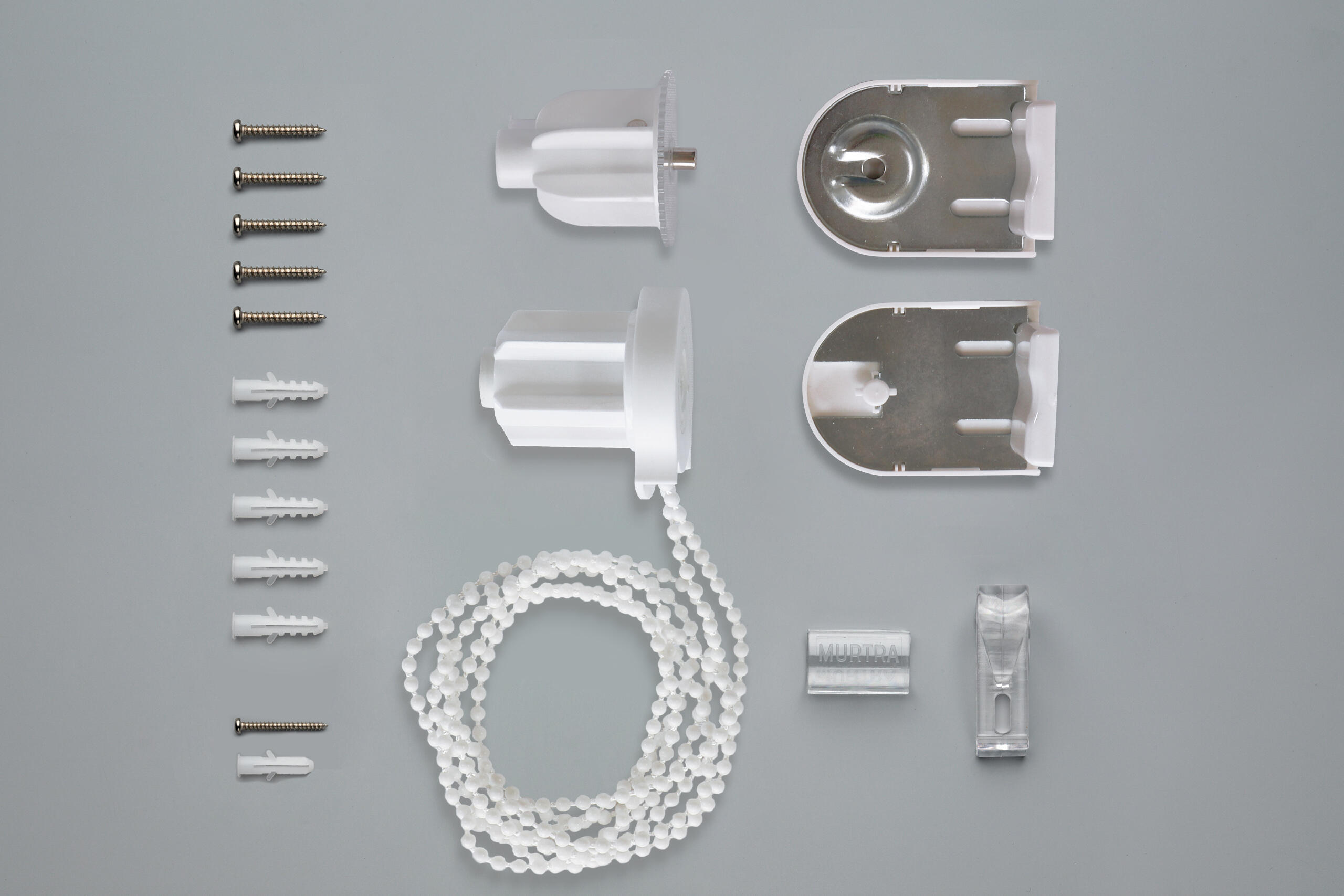 Estor enrollable screen 5% térmico con cadena Industry pvc liso blanco de 180x250cm - 10