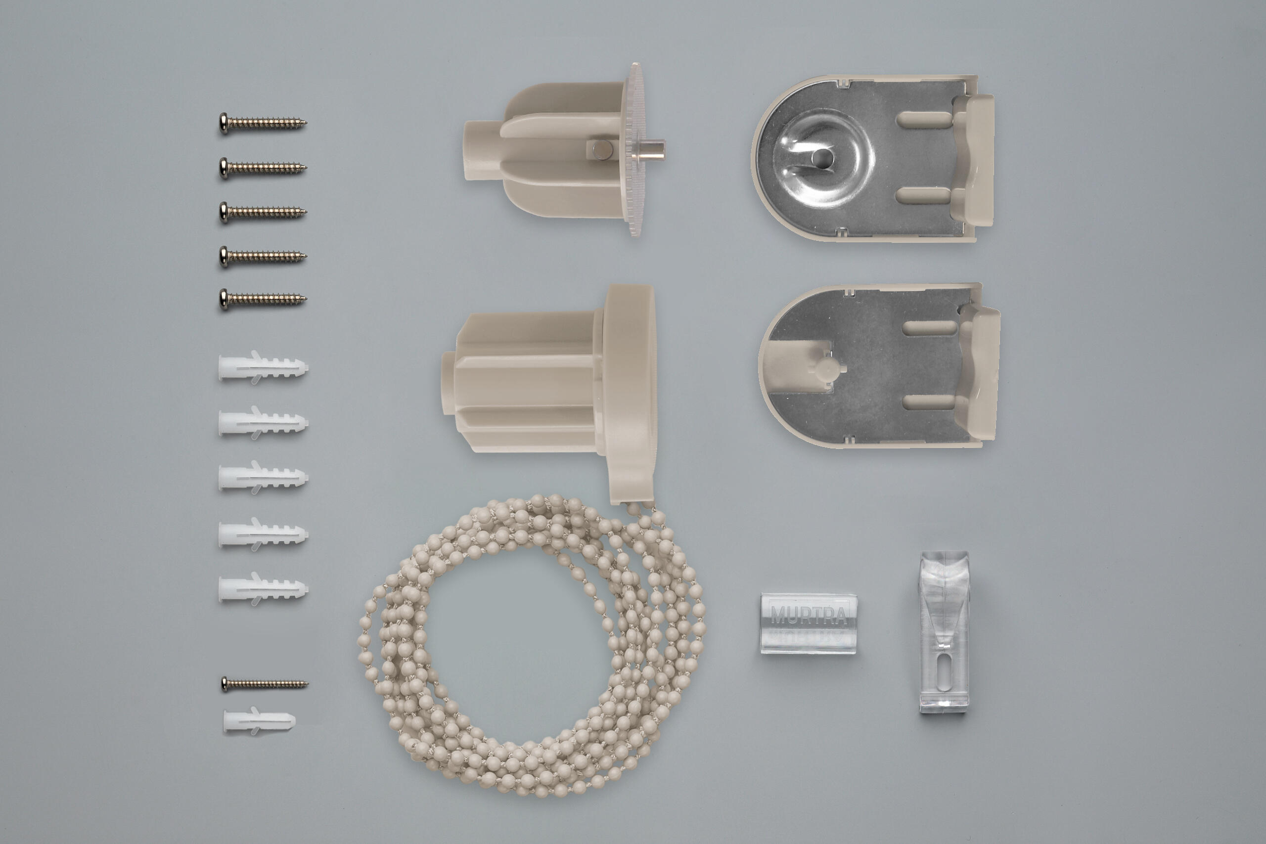 Estor enrollable screen 5% térmico con cadena Lino natural pvc liso natural de 120x250cm - 6