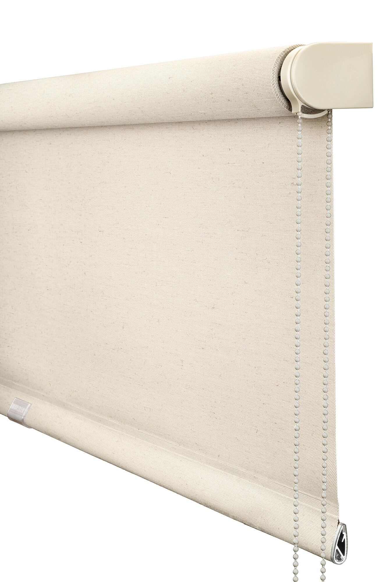 Estor enrollable screen 5% térmico con cadena Lino beige lino liso beige de 90x250cm - 5