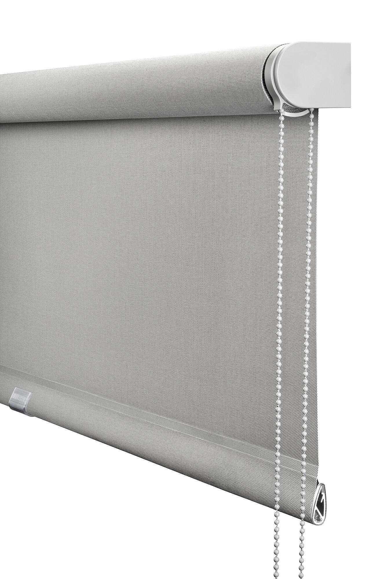 Estor enrollable screen 5% térmico con cadena Industry pvc liso gris claro de 180x250cm - 6