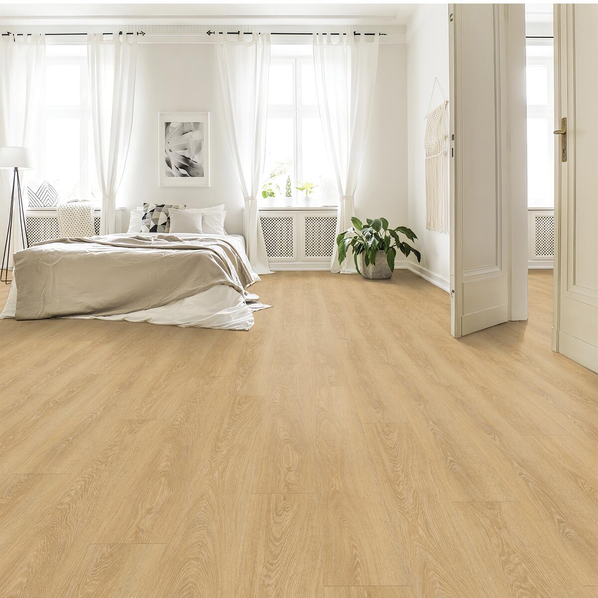 SPC effetto legno rovere miele Sp 5.7 mm passaggio intenso con sottopavimento integrato GERFLOR Senso 2 m² - 2