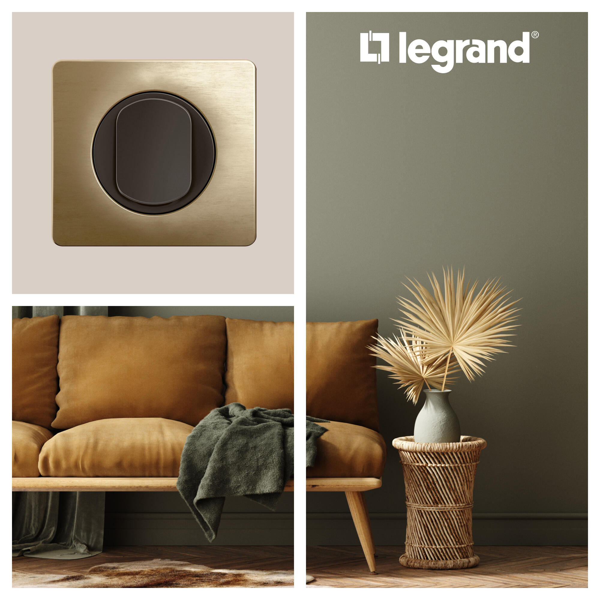 Plaque Céliane, LEGRAND, bronze - 3