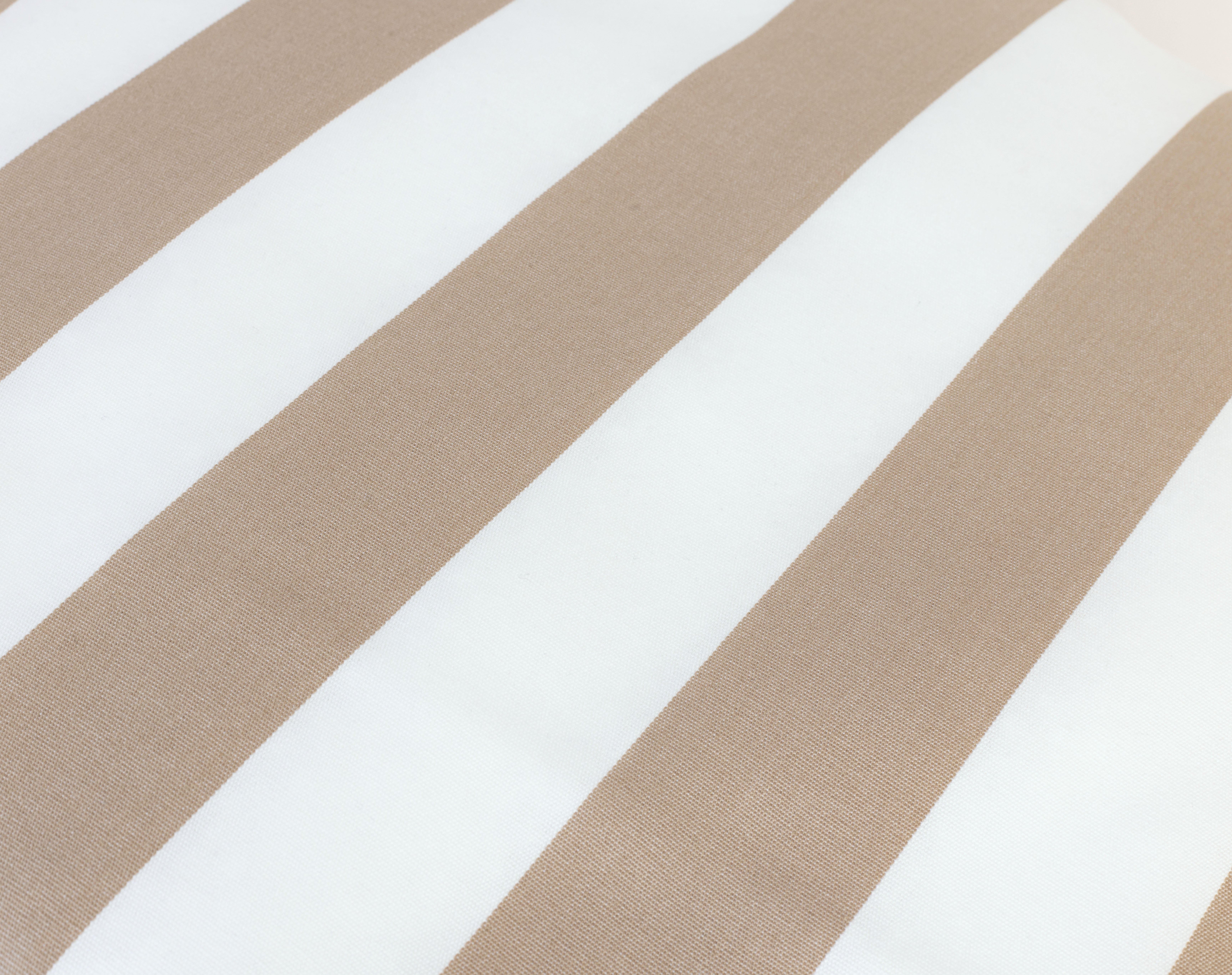 Cojín decorativo rectangular exterior e interior Rayas algodón, poliéster beige doble cara overlock y cosido 60x50cm - 4