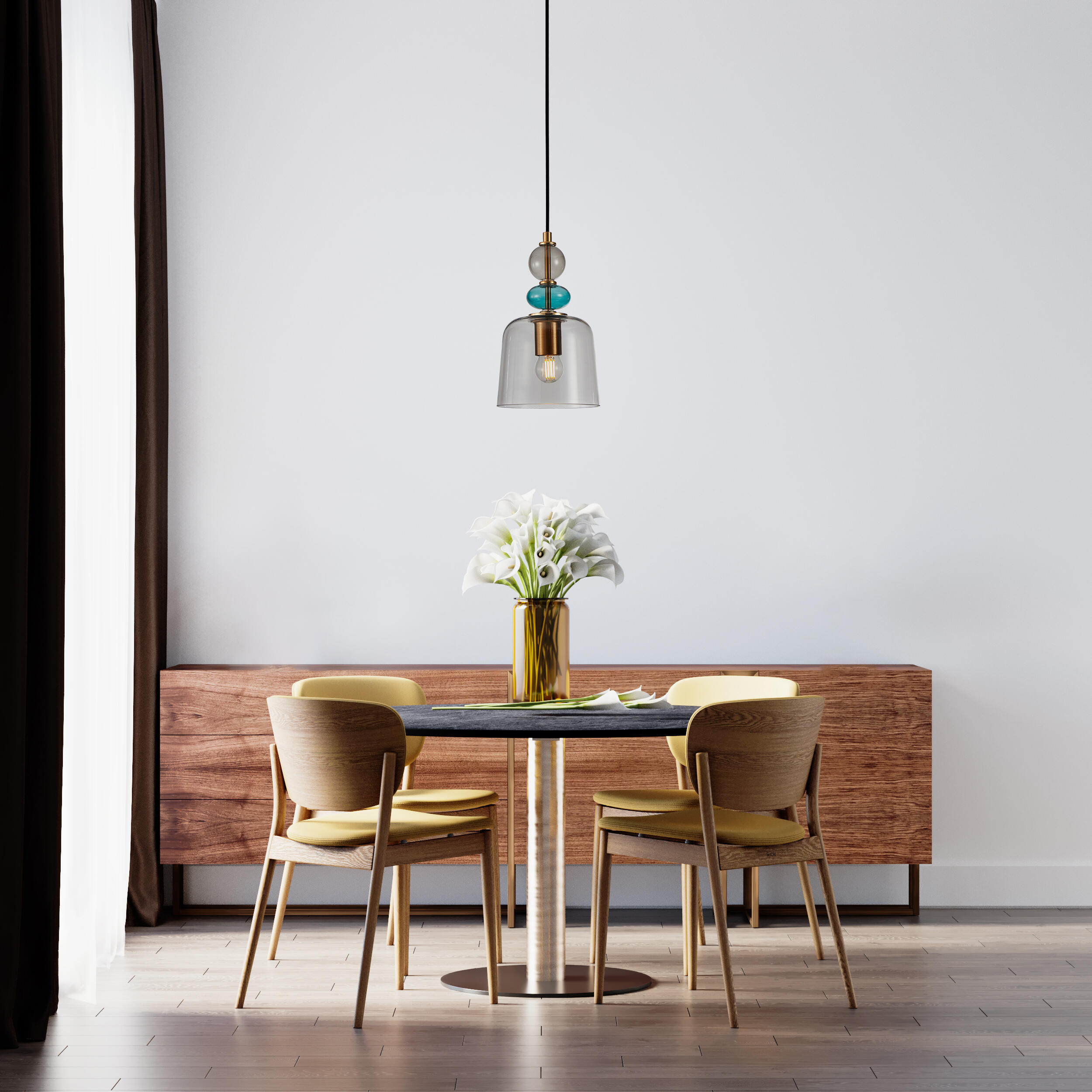 Lampa wisząca Namos dymiona E27 Italux - 2