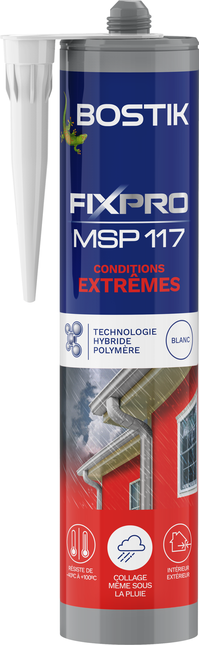 Mastic colle conditions extrêmes blanc 290 ml Fixpro MSP 117 - BOSTIK