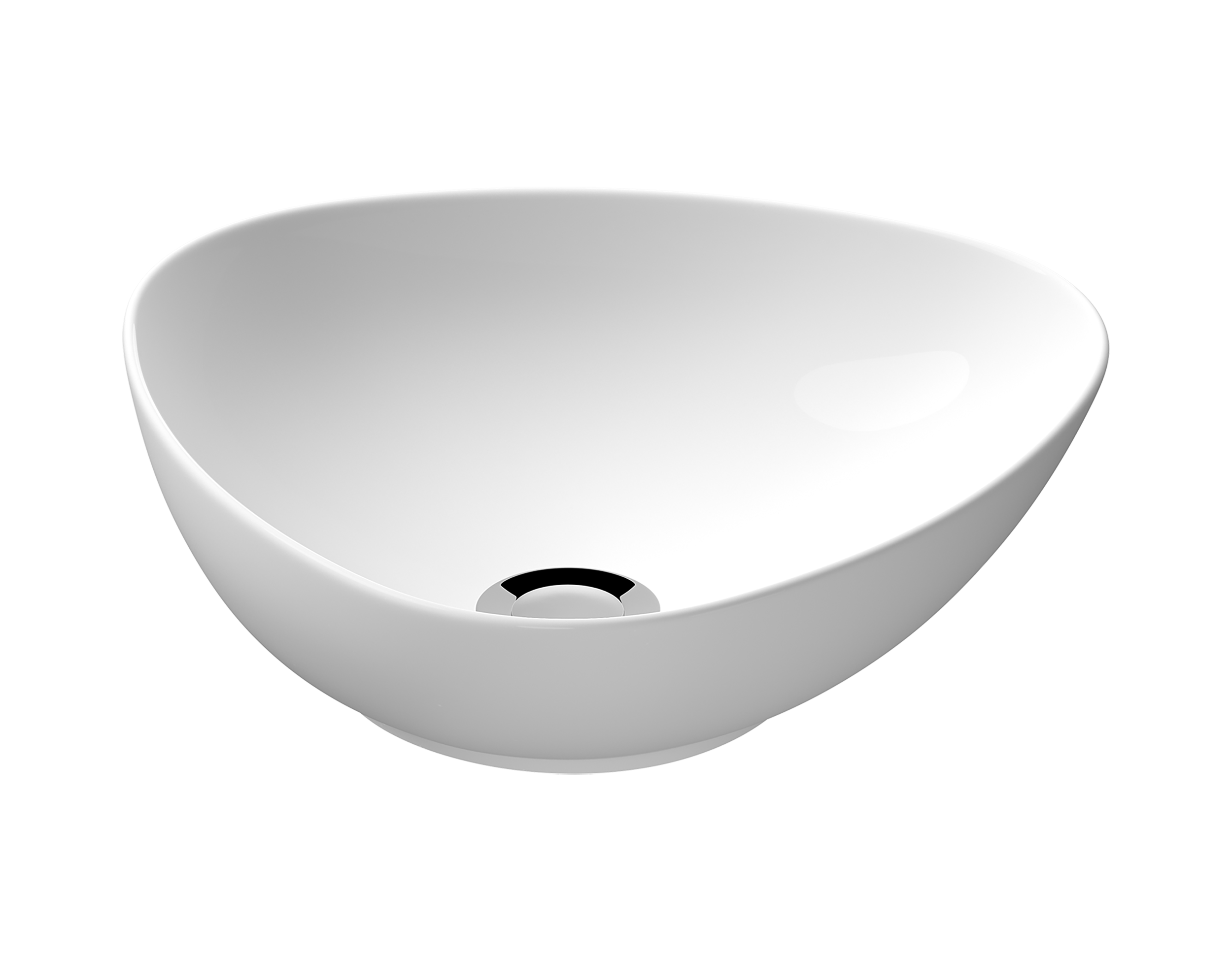 Umywalka ceramiczna nablatowa Savio 40x40 cm biała