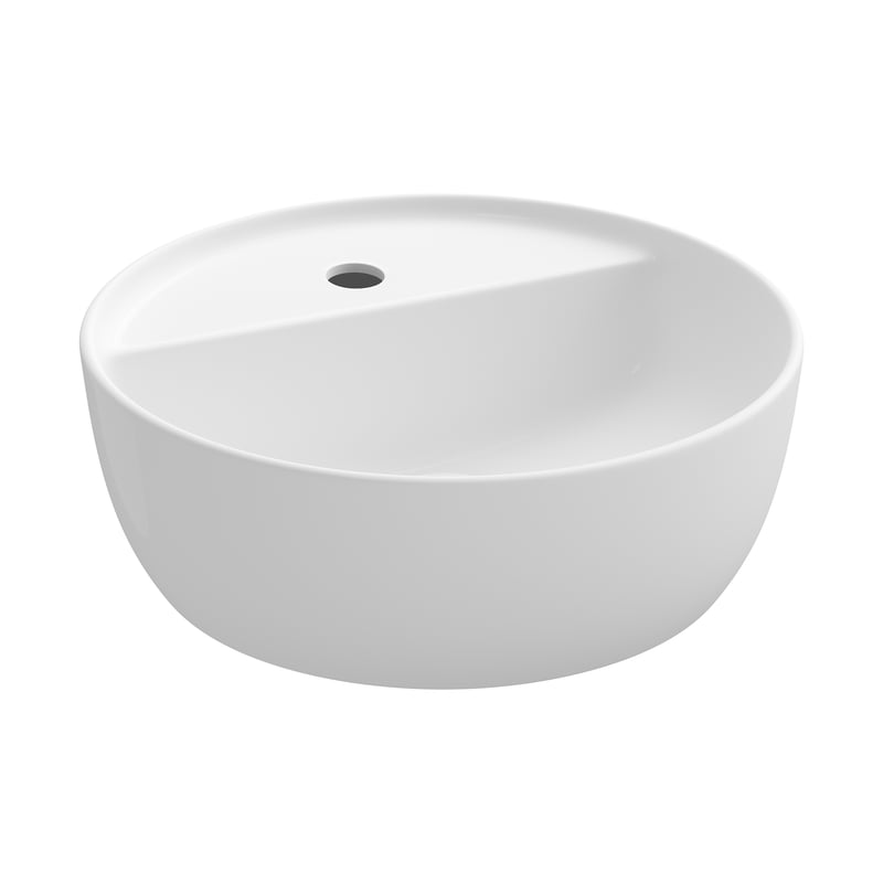 Umywalka ceramiczna nablatowa Moduo 40x40 cm biała Cersanit