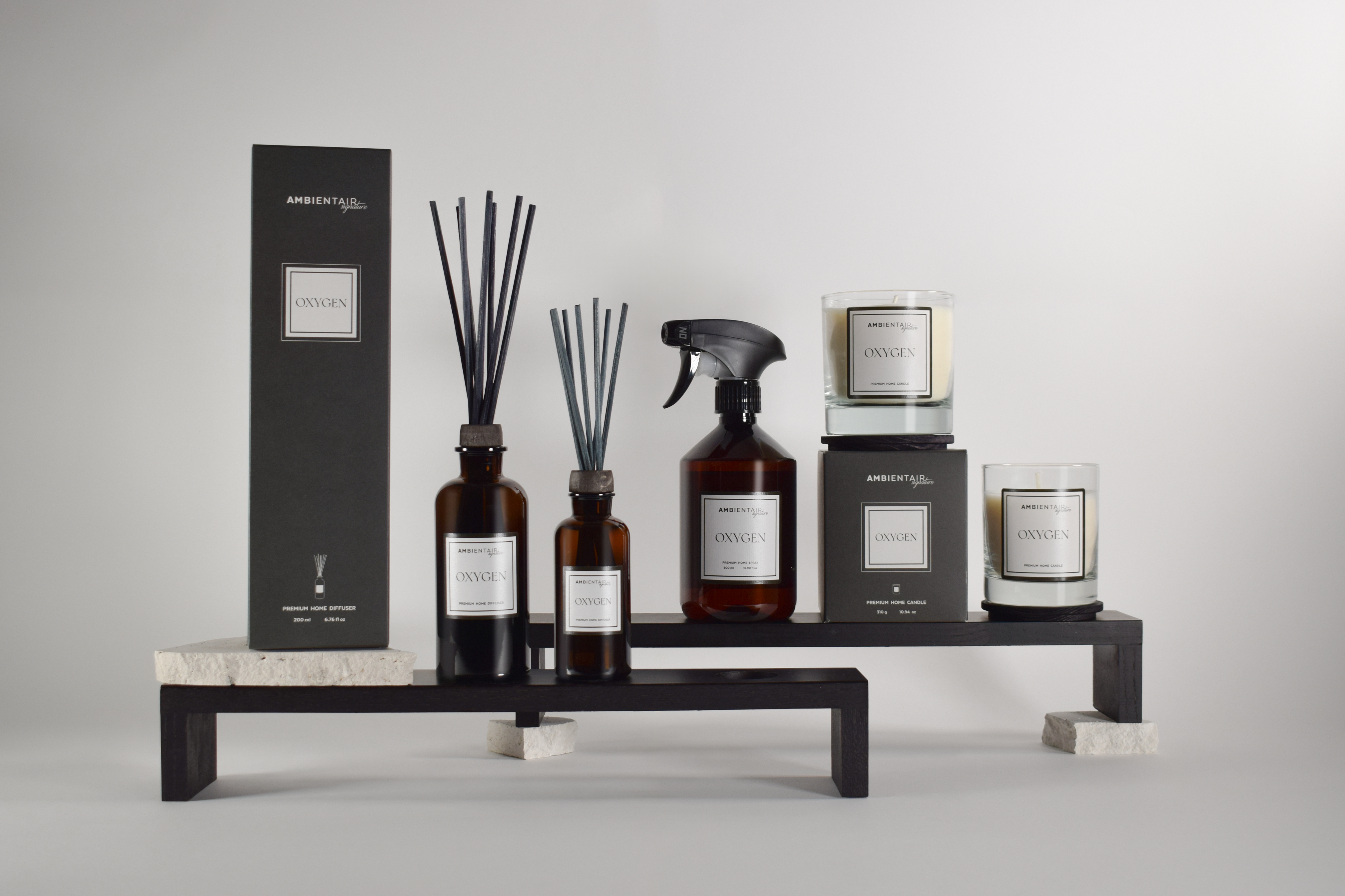 Vela aromática Oxygen  gris / plata, marrón 200 g - 3