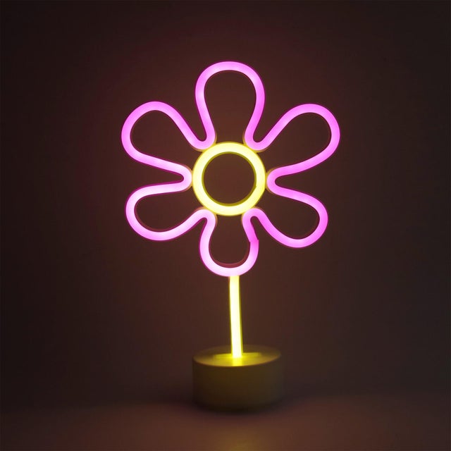 Lampe Petunia, pvc, blanc, H.30.8 cm, LED