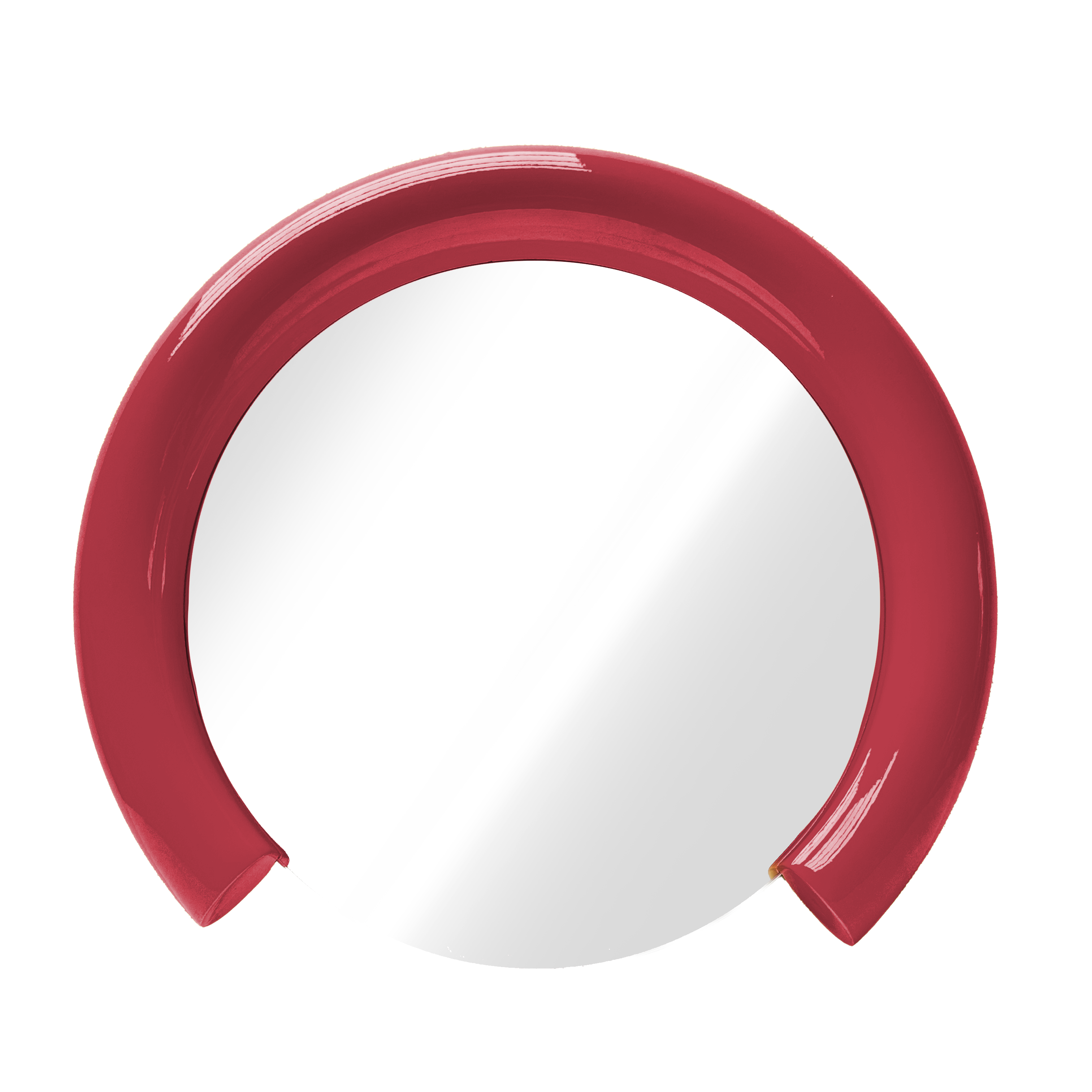 Miroir rond rouge Pop diam.43 cm