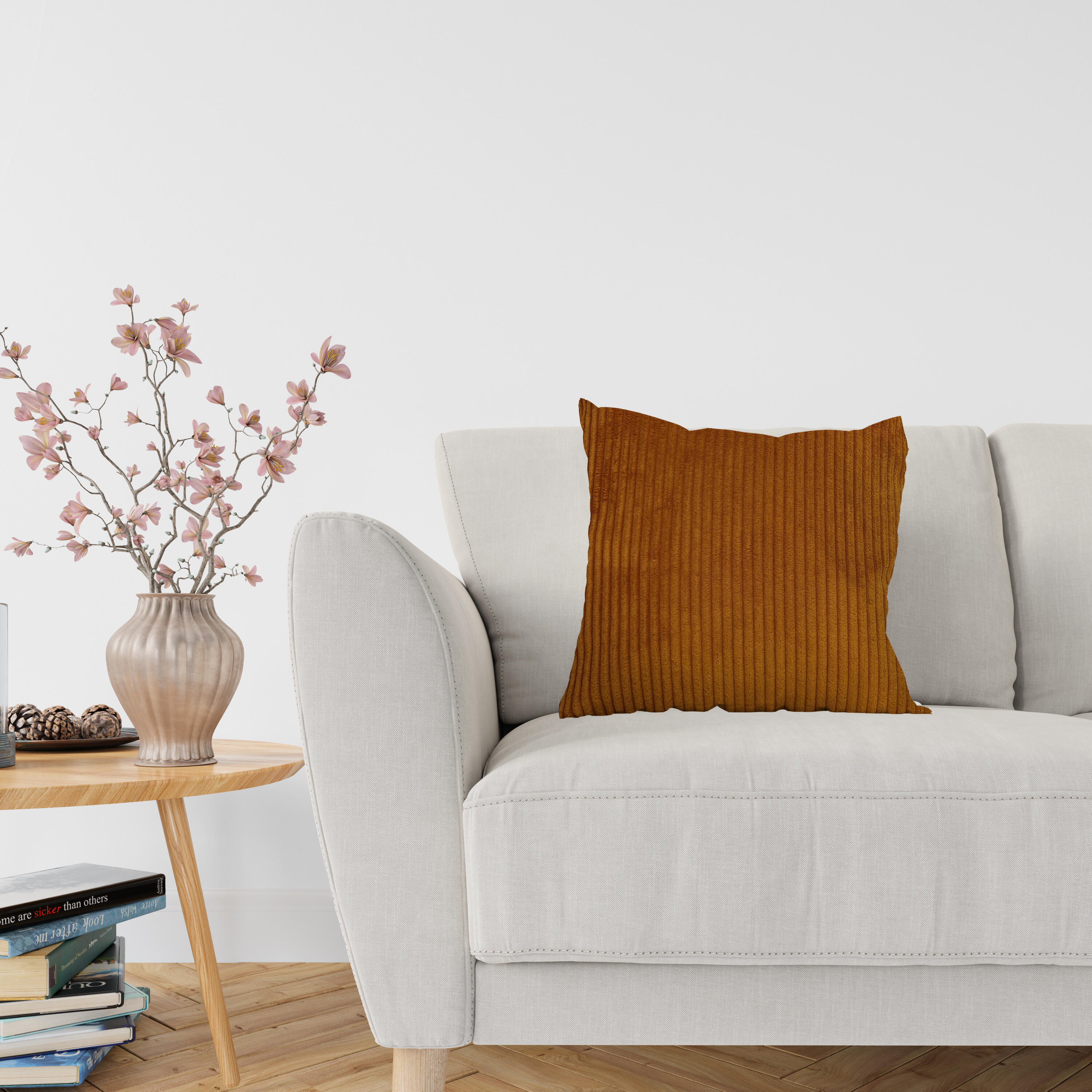 Cuscino CUSCINO BOMBATO SFOD CM. 45X45  LAGOS 33 righe di velluto 45 x 45 cm - 2