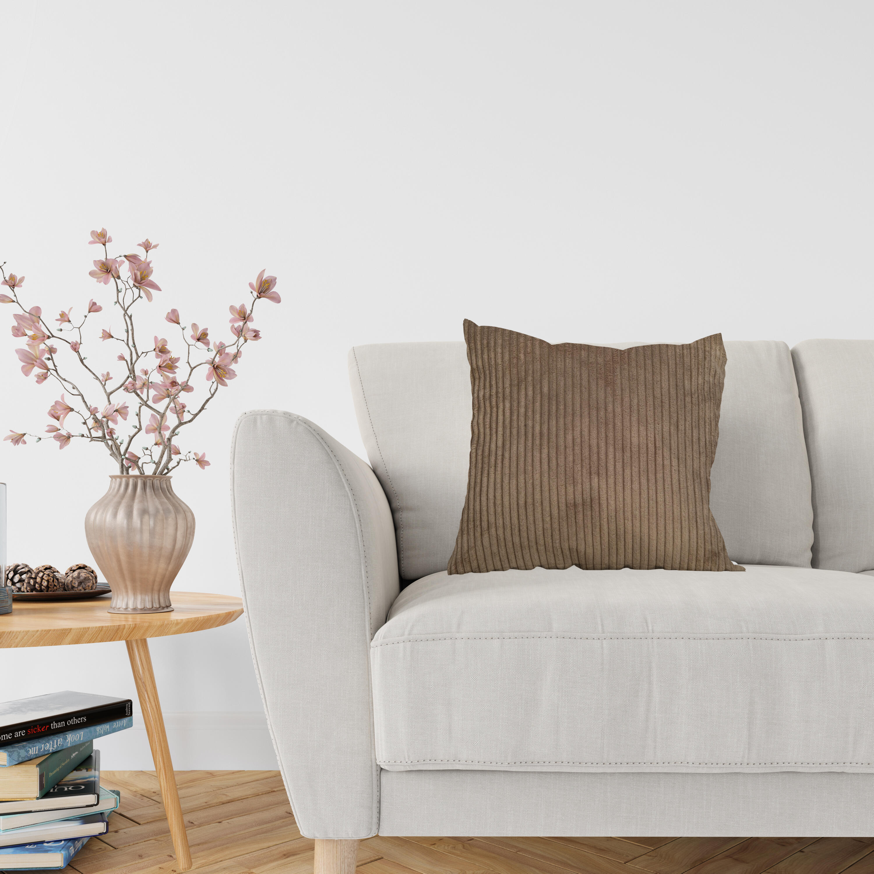 Cuscino CUSCINO BOMBATO SFOD CM. 45X45  LAGOS 83 righe di velluto 45 x 45 cm - 2