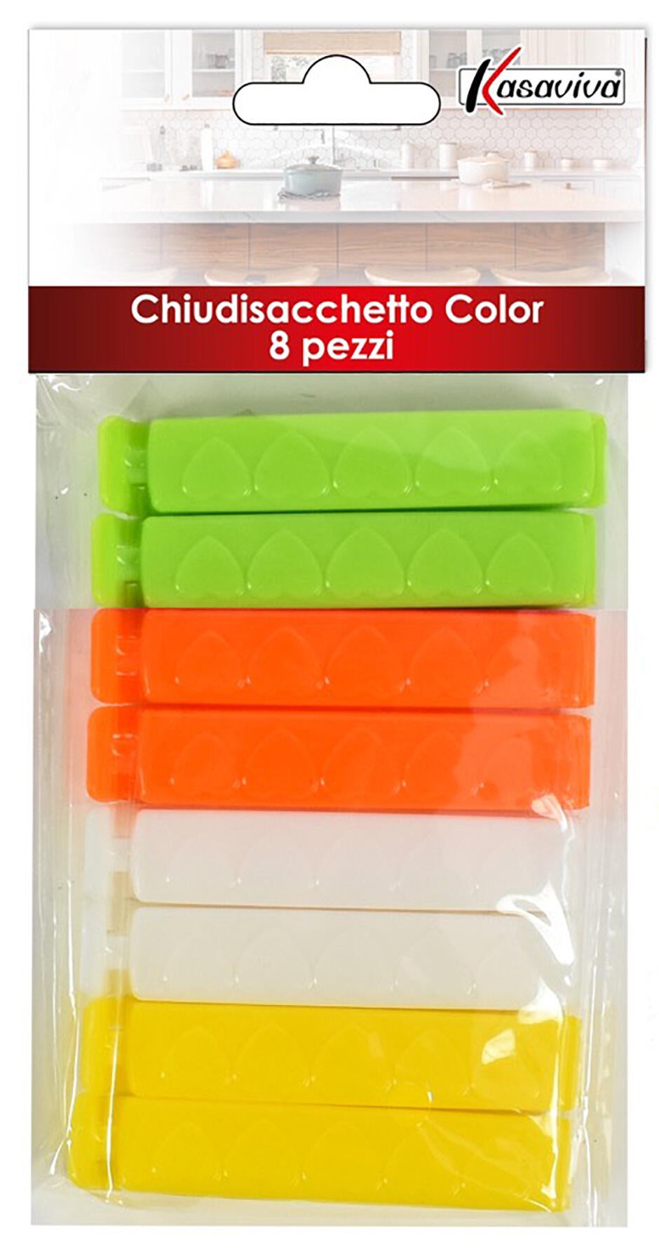 Clip chiudi sacchetto color 8cm - 3