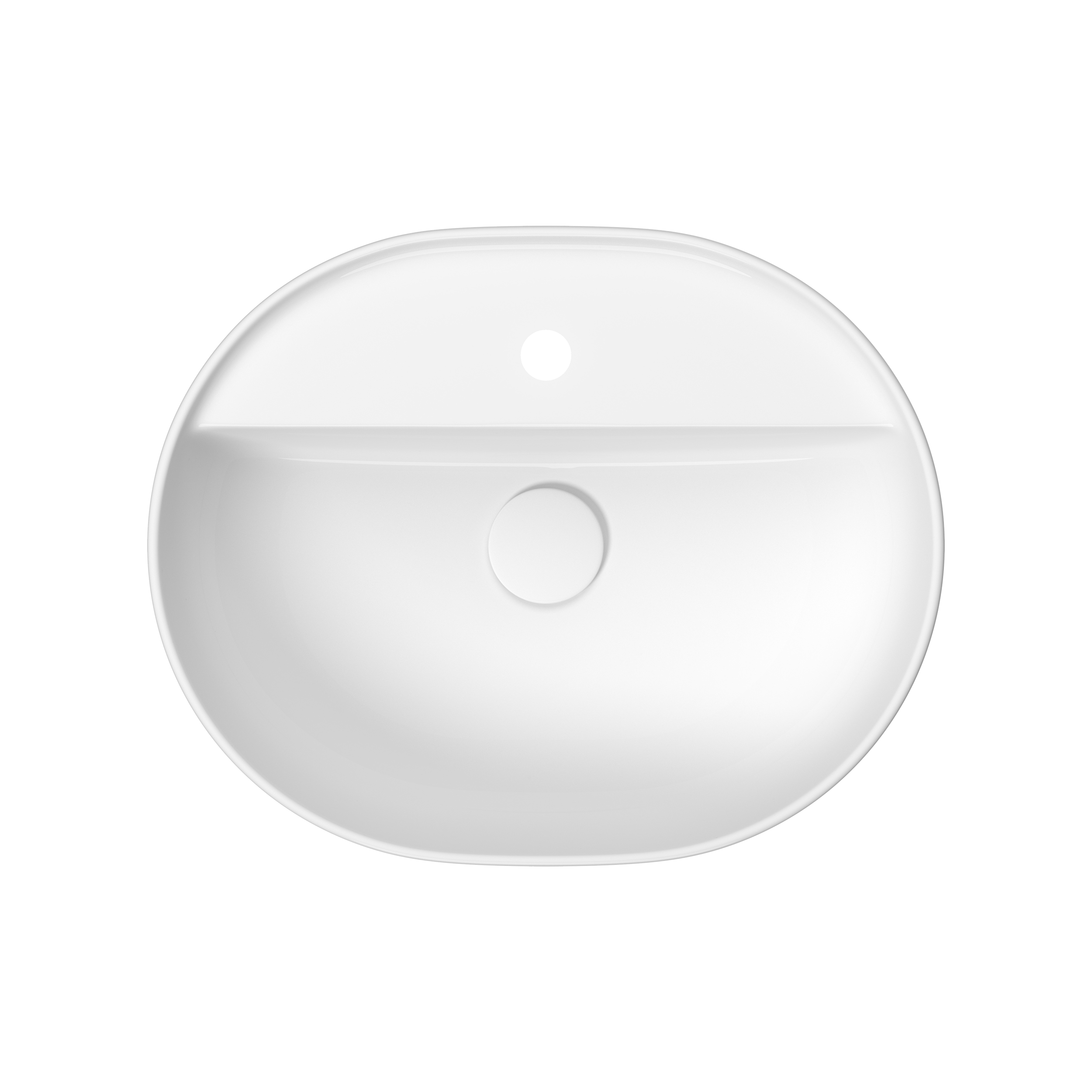 Umywalka ceramiczna nablatowa Moduo 50x40 cm Cersanit - 6