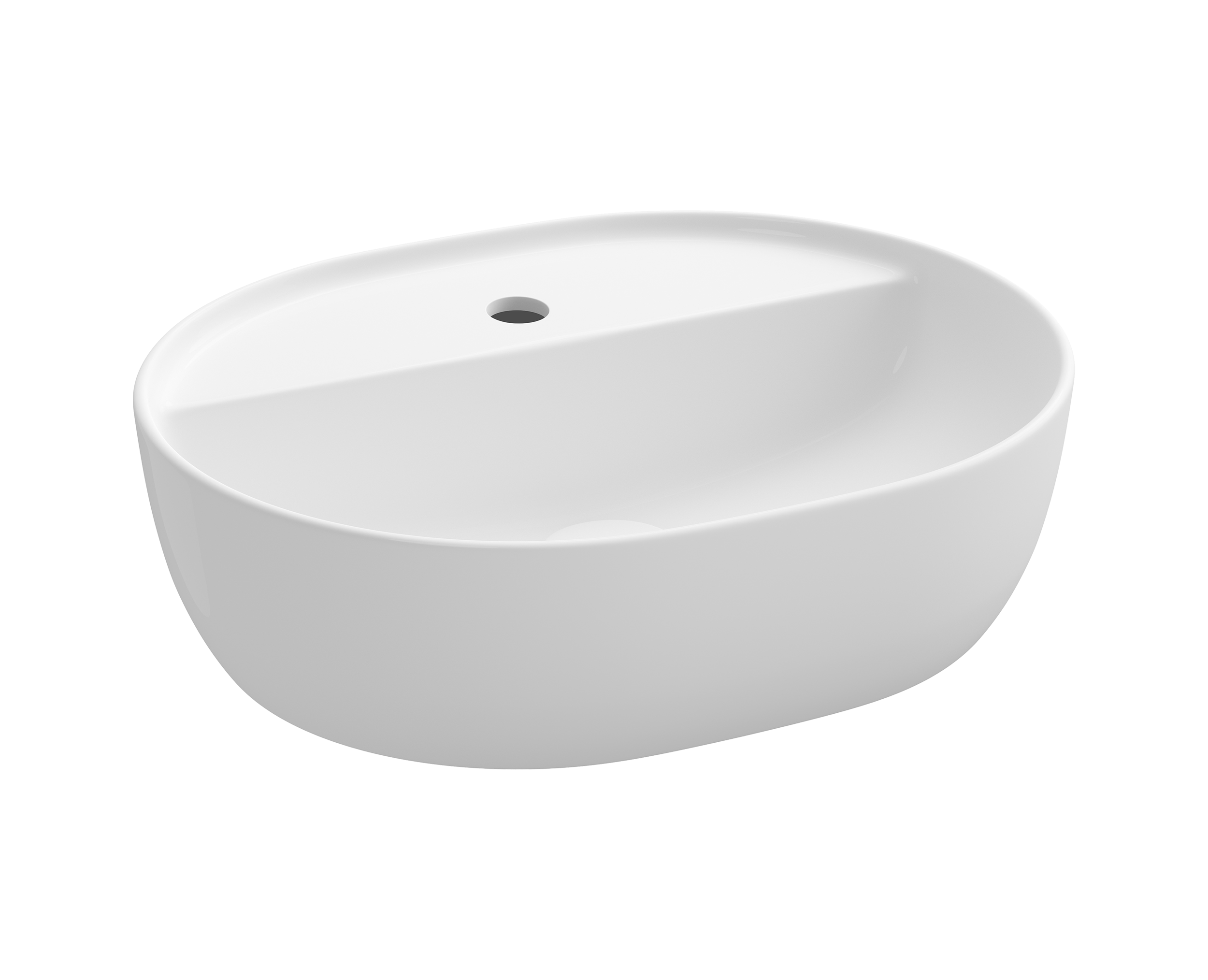 Umywalka ceramiczna nablatowa Moduo 50x40 cm Cersanit