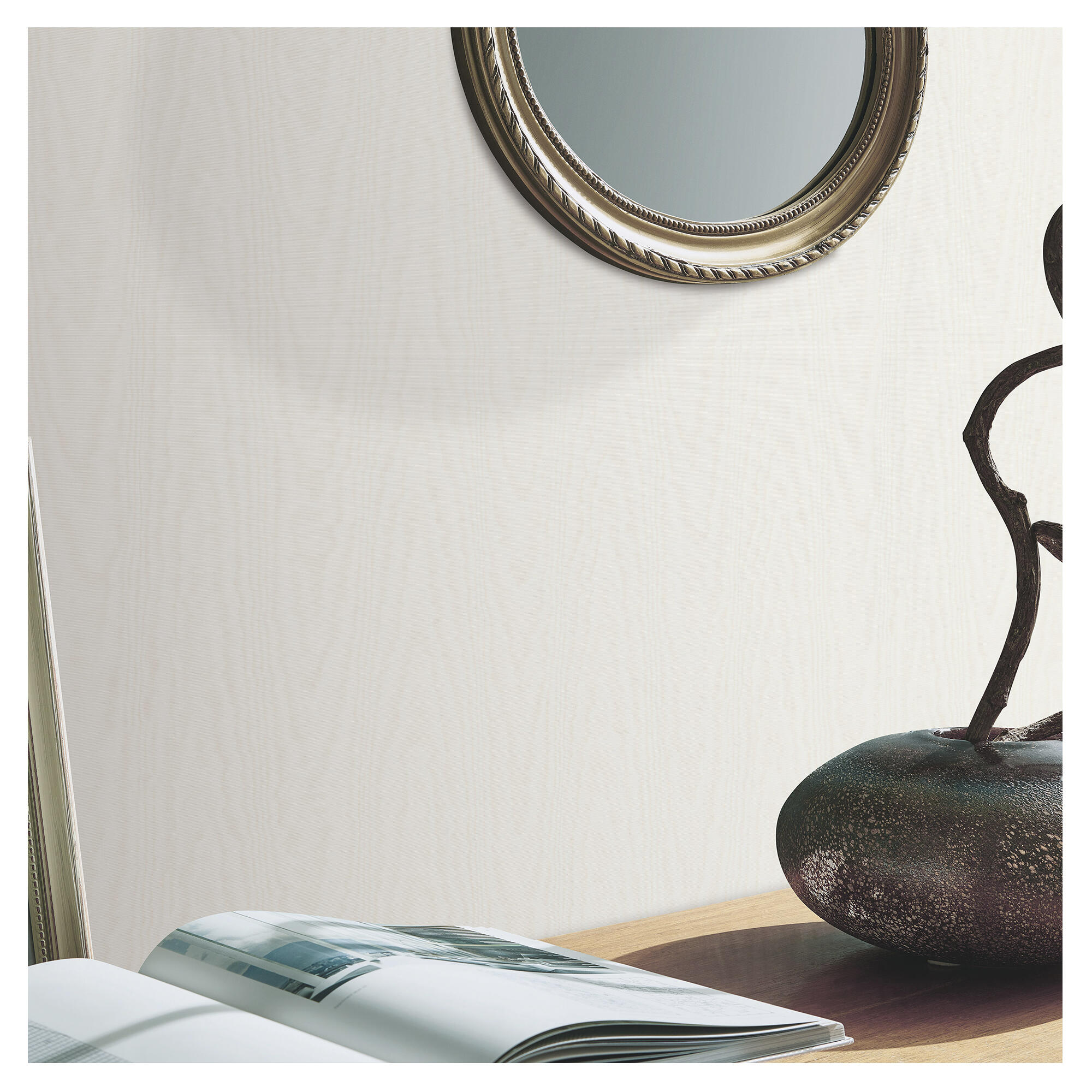 Papel pintado vinilo aplicación cola en pared imitación material imitacion madera 8531 beige erisman 53cmx10m lavable apto para cocinas o baños