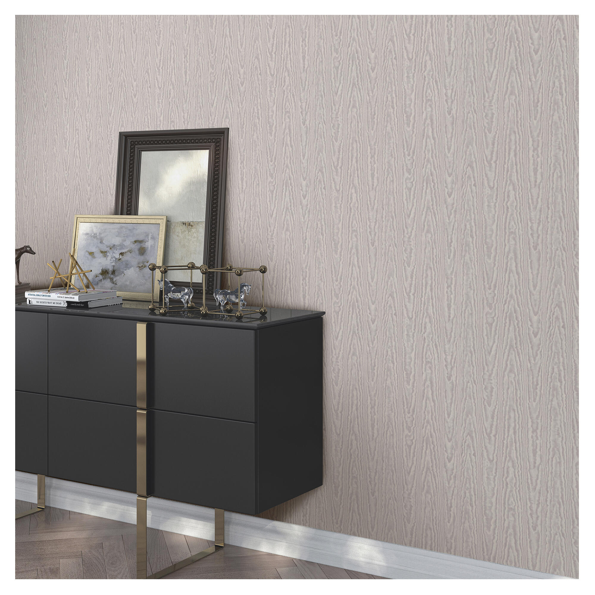 Papel pintado vinilo aplicación cola en pared imitación material imitacion madera 8532 gris erisman 53cmx10m lavable apto para cocinas o baños