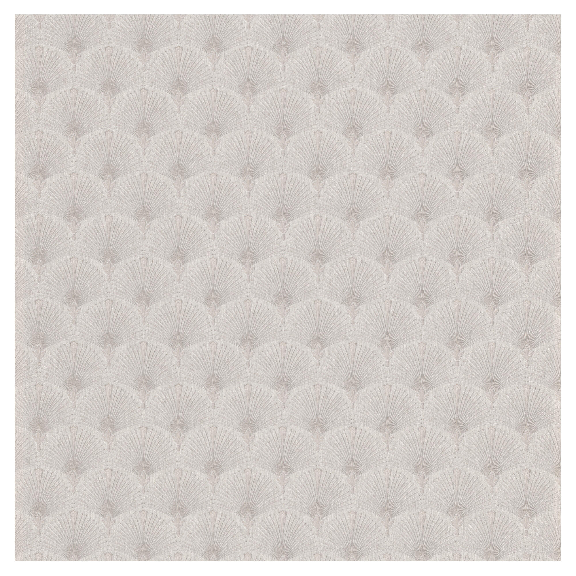 Papel pintado Vinilo Geométrico beige Abanicos 8513 ERISMAN. De 53cm x 10m. Lavable. Apto para cocinas o baños. Método de pegado: aplicación cola en pared - 2