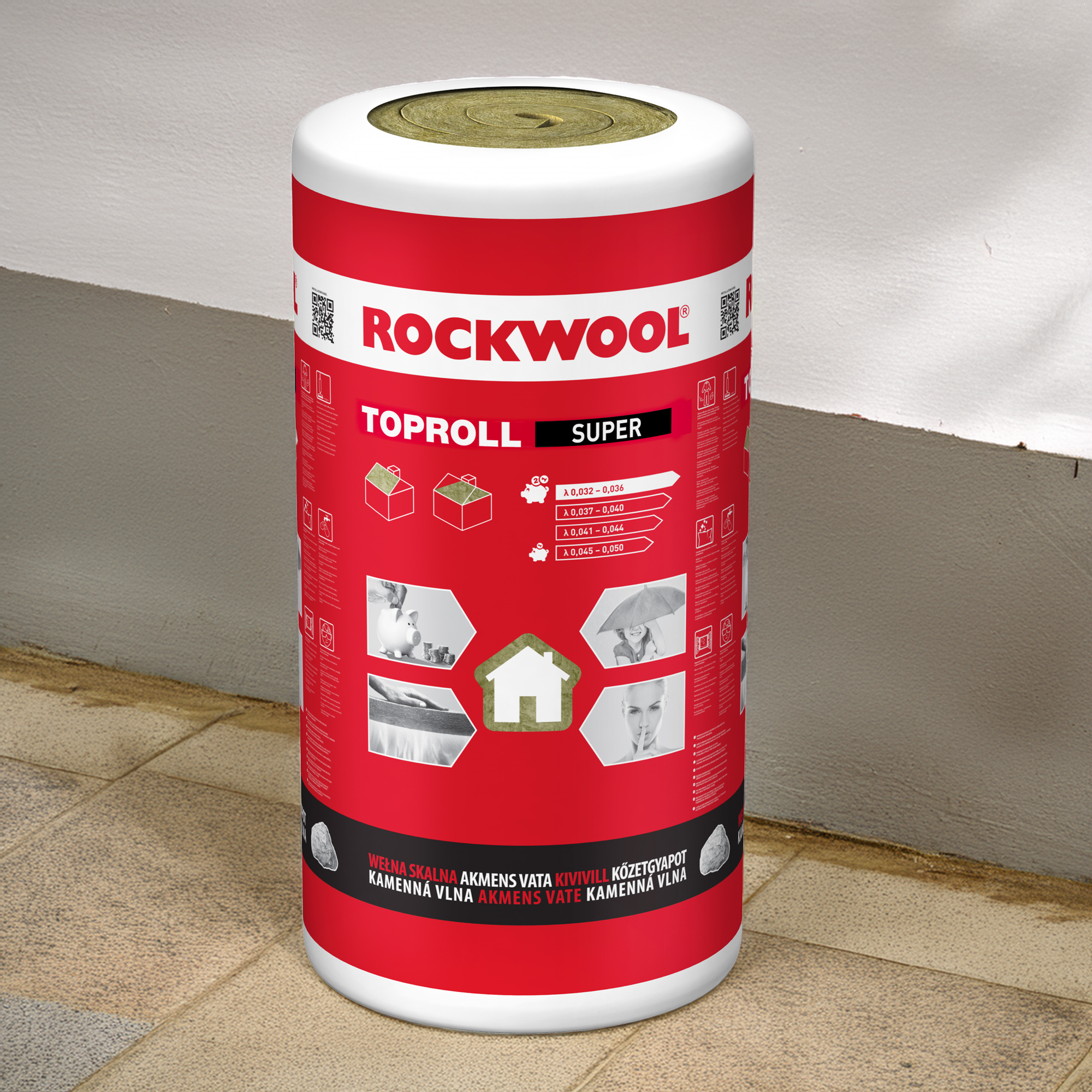 Rolka wełny skalnej Rockwool Toproll Super.