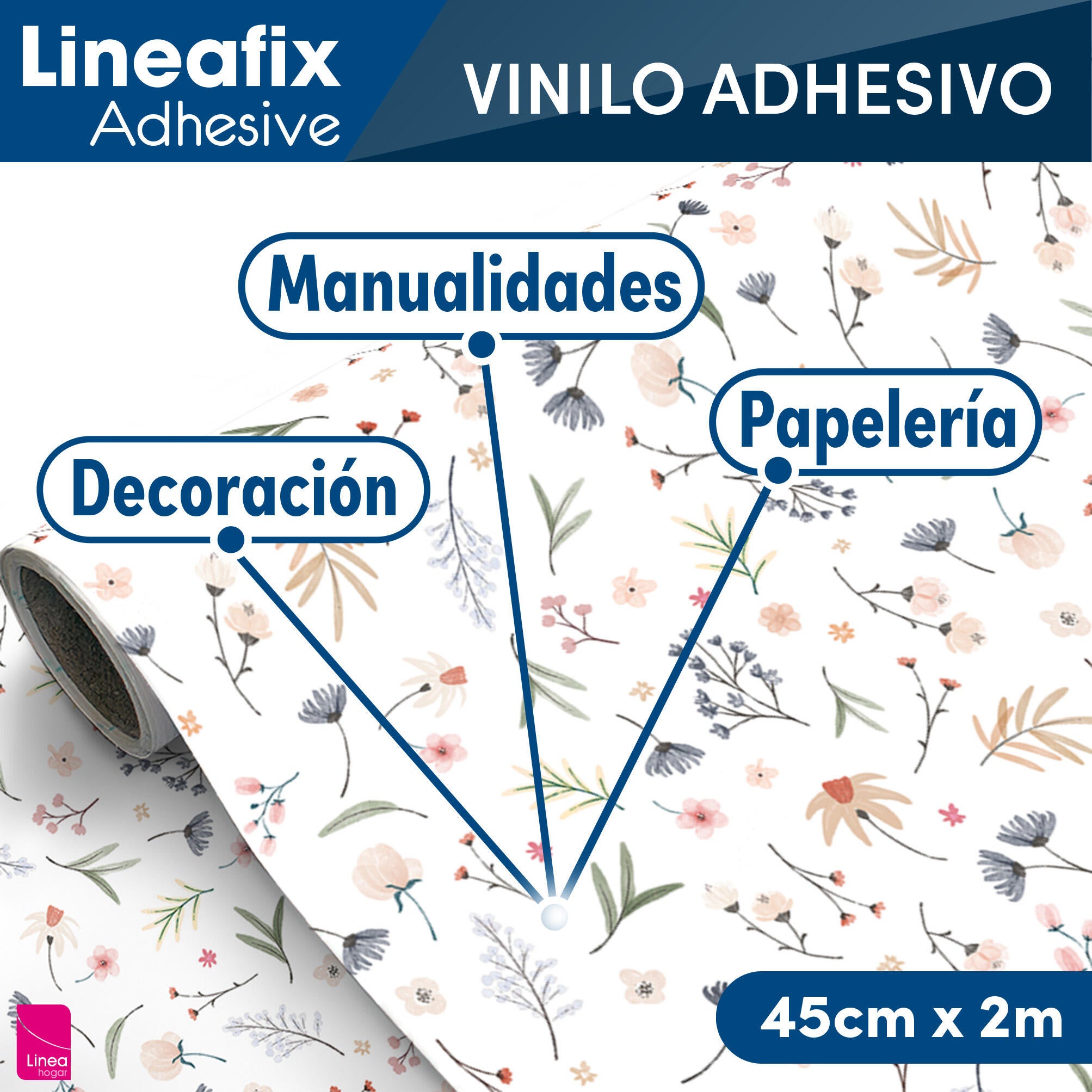 Revestimiento adhesivo mural  blanco  Campo de 0.45 x 2m - 4