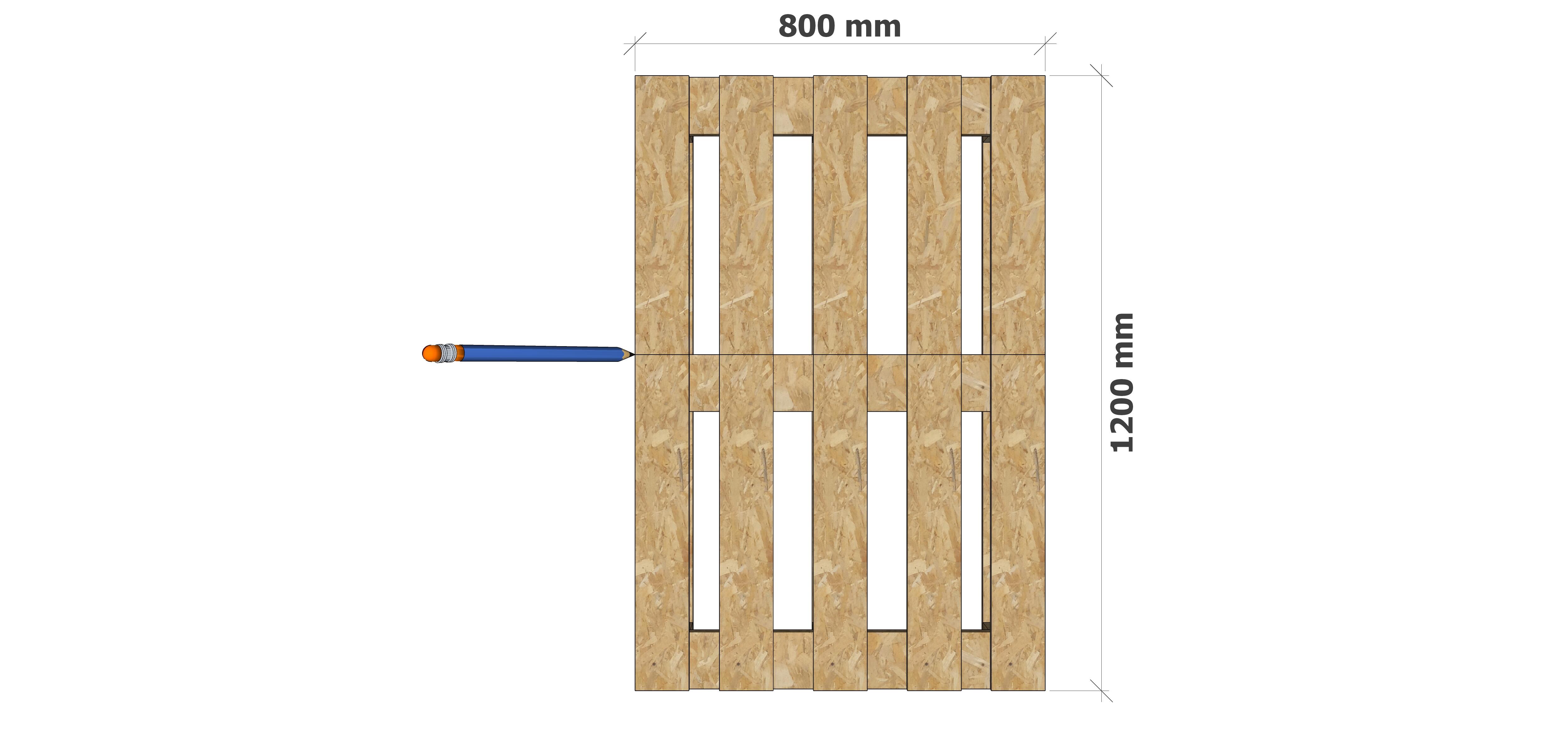 schéma d'un diy rangement vélo