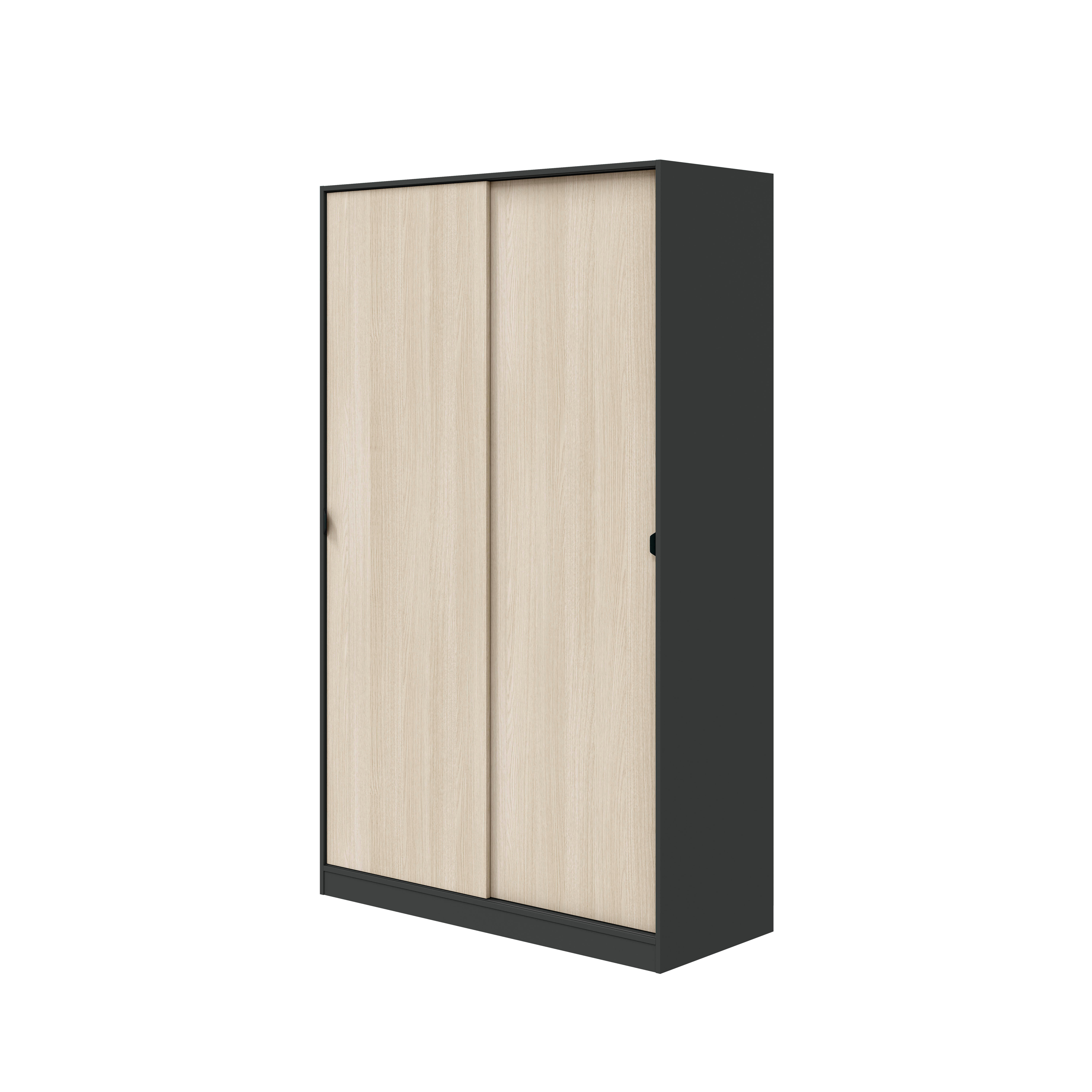 Fores  Armario Puerta Corredera Garona 100X200x50cm Con 2 Puertas Color Roble , Leroy Merlin