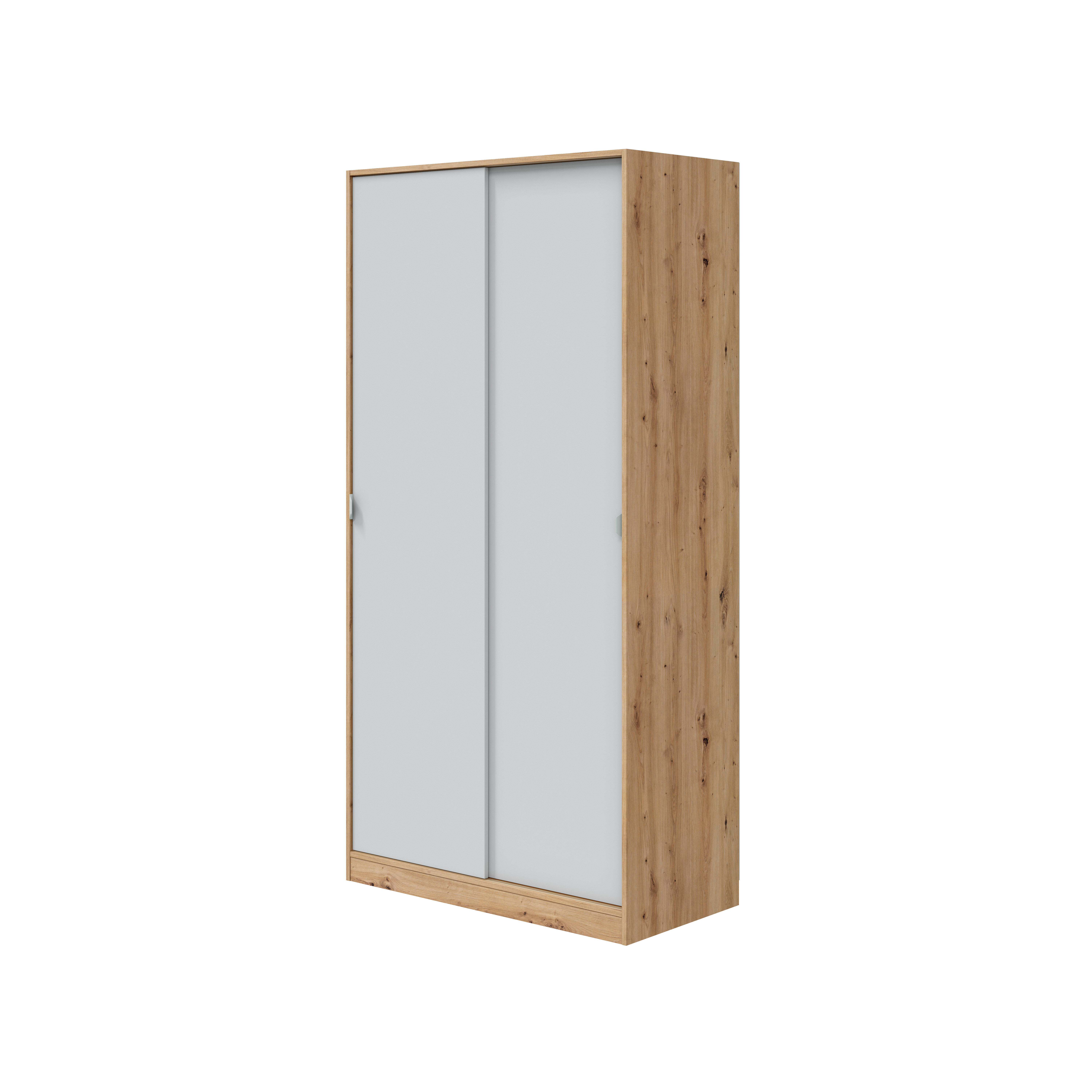 Fores  Armario Puerta Corredera Garona 100X200x50cm Con 2 Puertas Color Blanco , Leroy Merlin