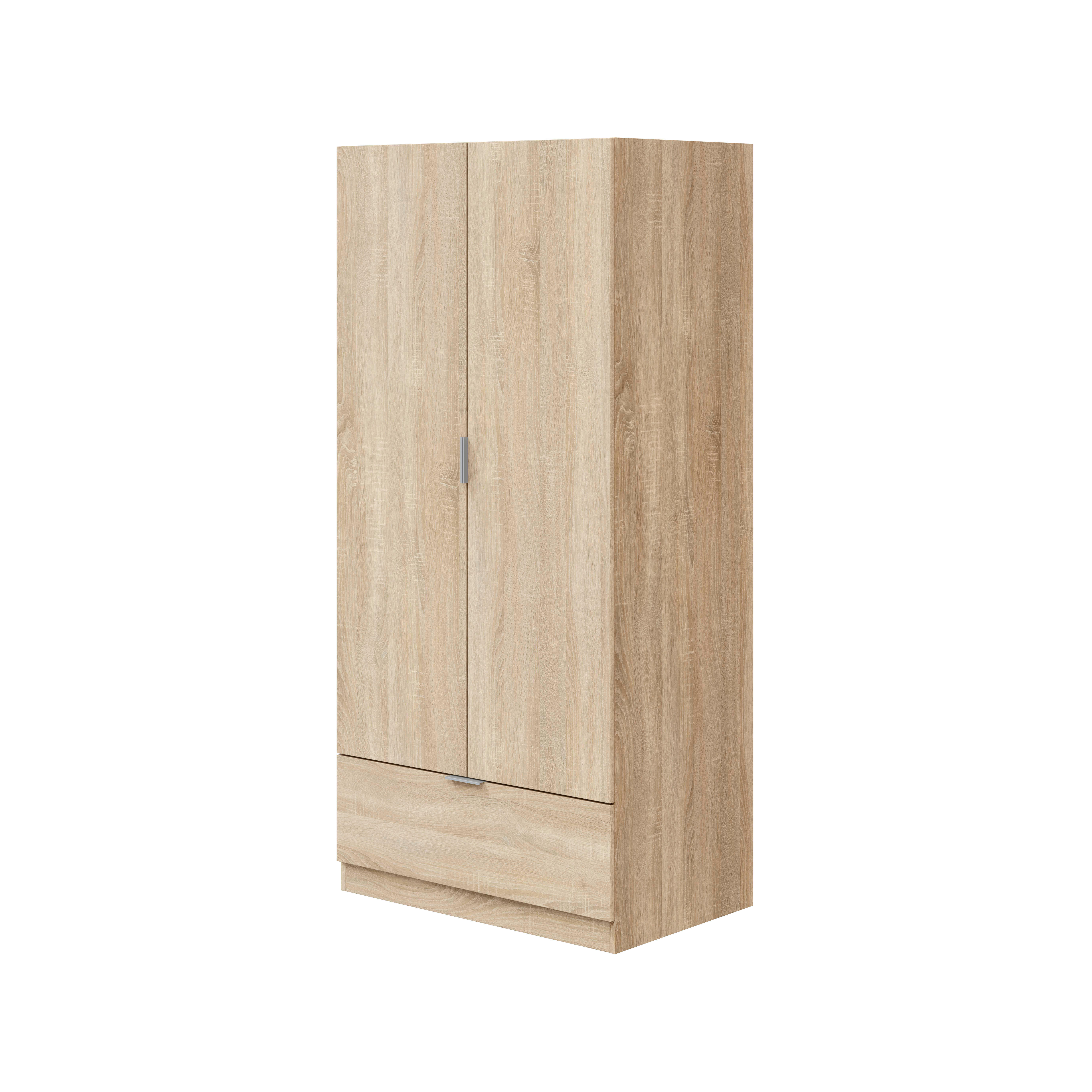 Armario puerta abatible tuc 80x170x50cm roble