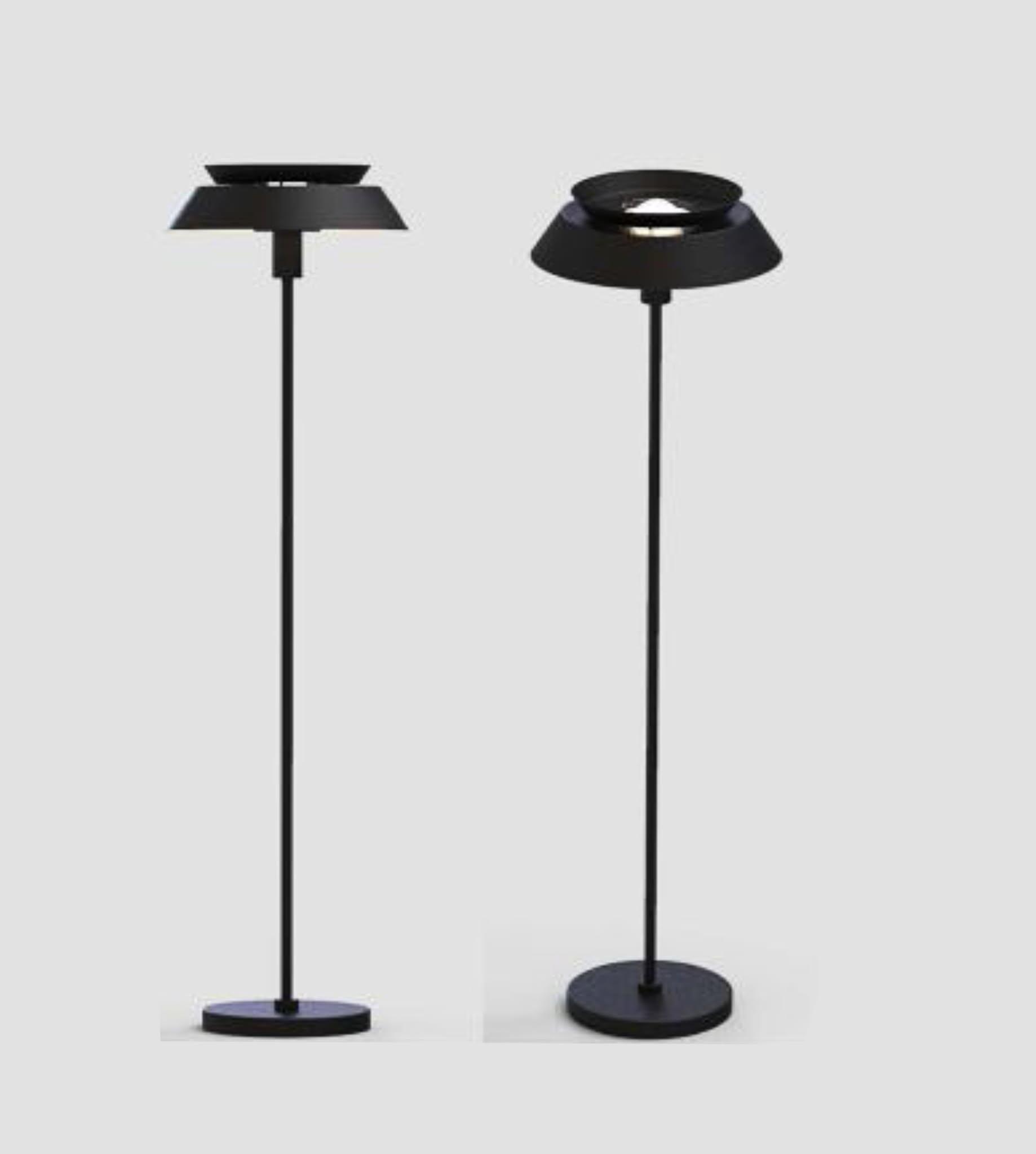 Lampadaire Dulcie, fer, noir,  H.140 cm INSPIRE, E27 - 4