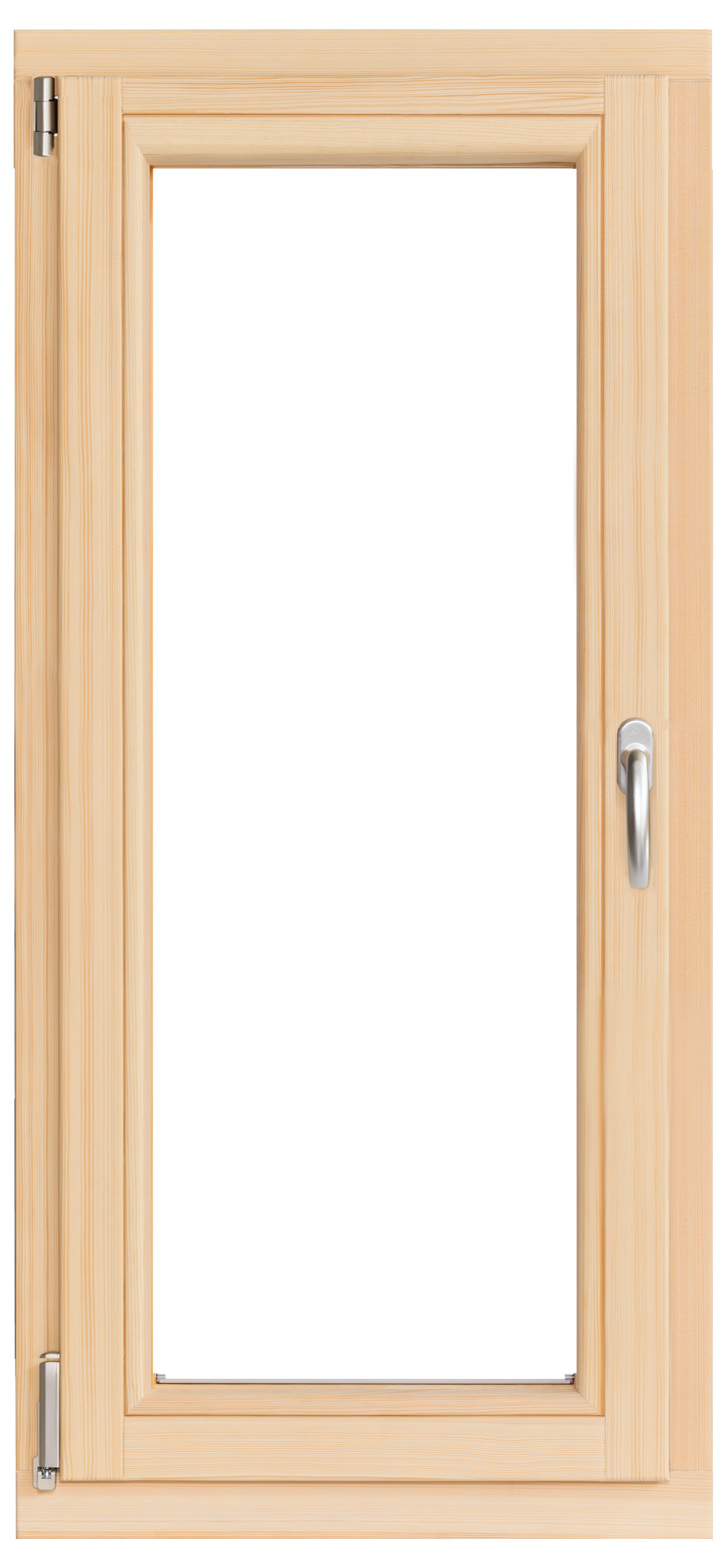 Okno drewniane sosnowe 2-szybowe fasadowe OB4 865x2095 mm rozwierno-uchylne lewe do wewnątrz Lupol - 4