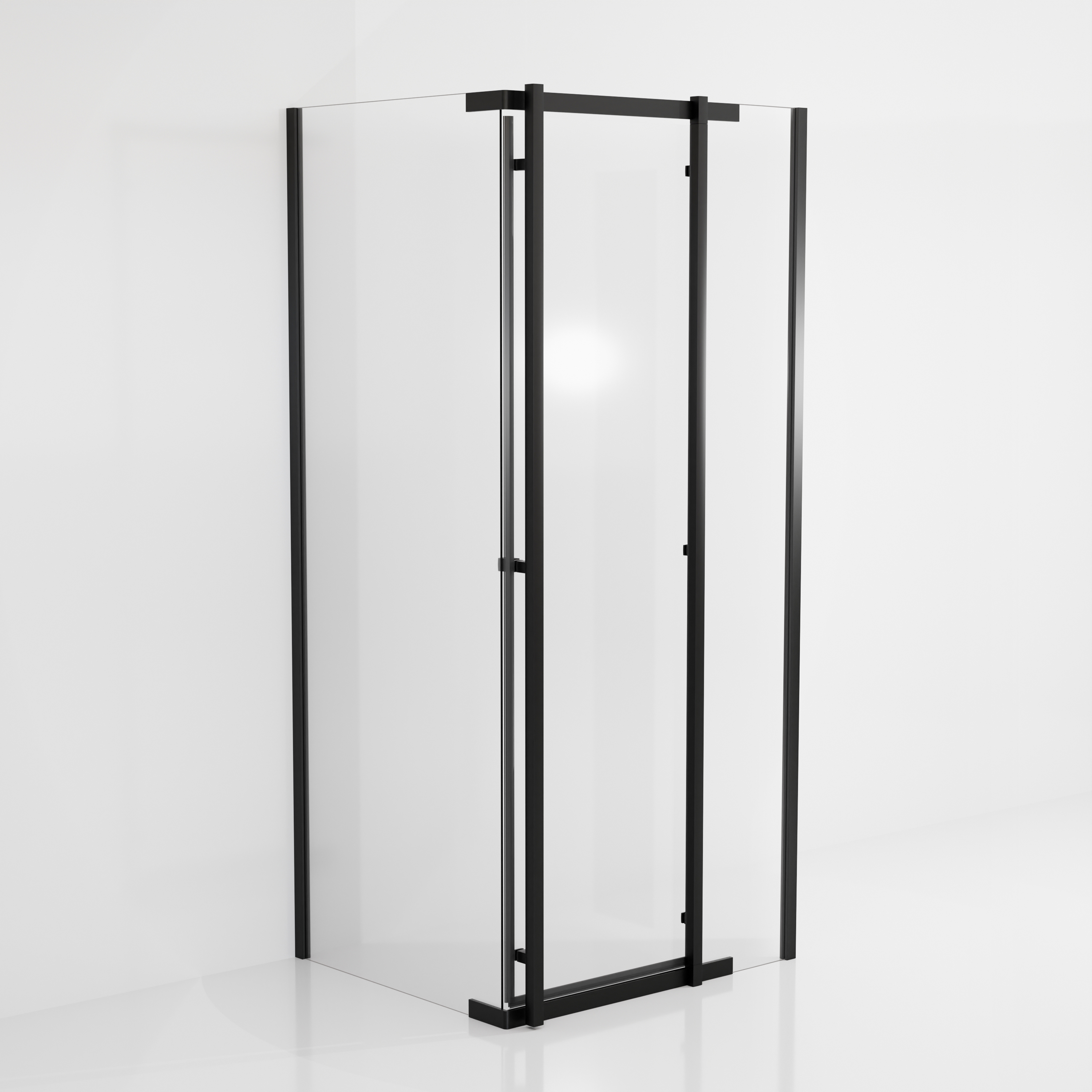 Kabina prysznicowa Titanium Open 90x90 cm czarna Durasan - 3